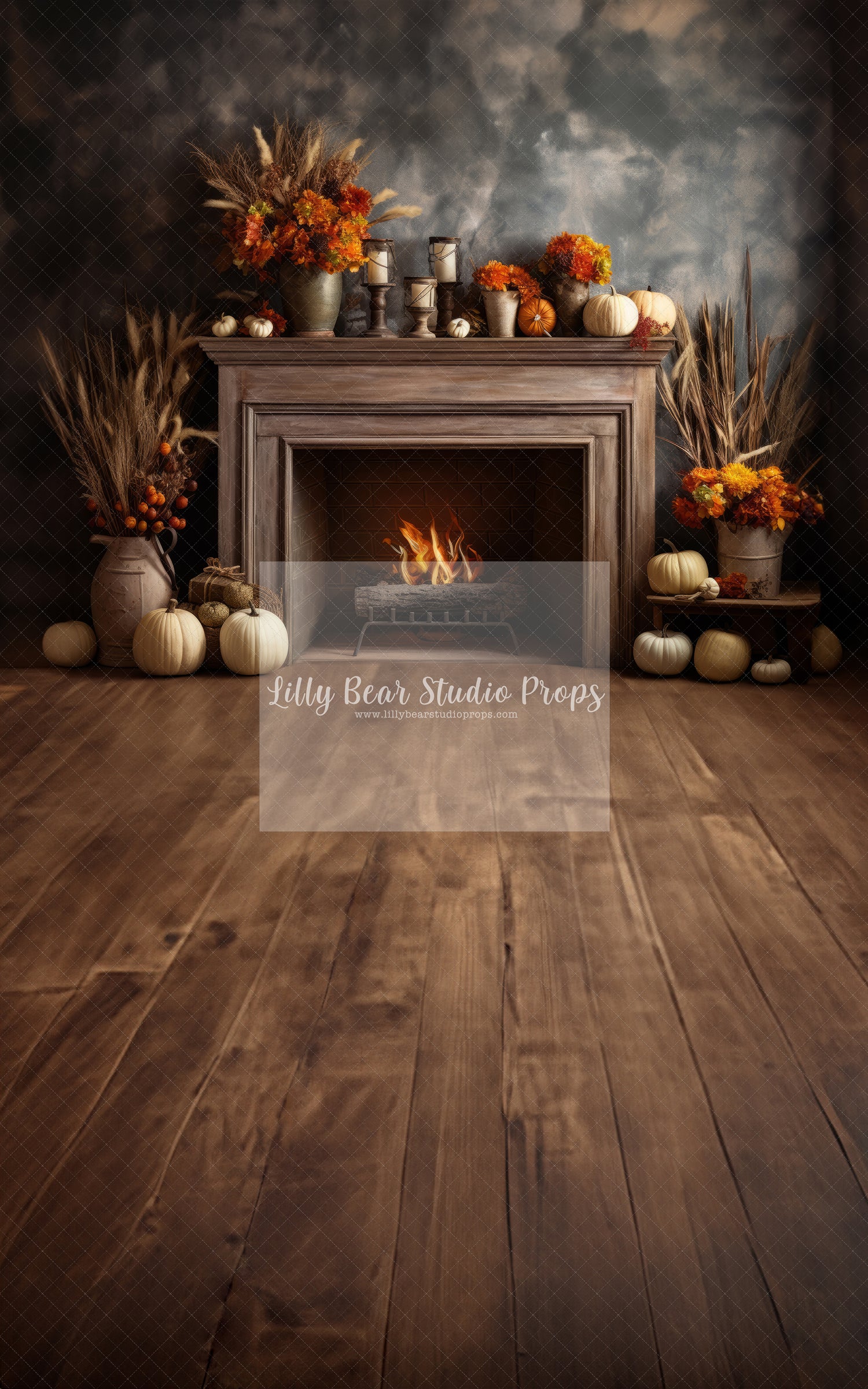 Autumn Harvest Fireplace - Sweep Option