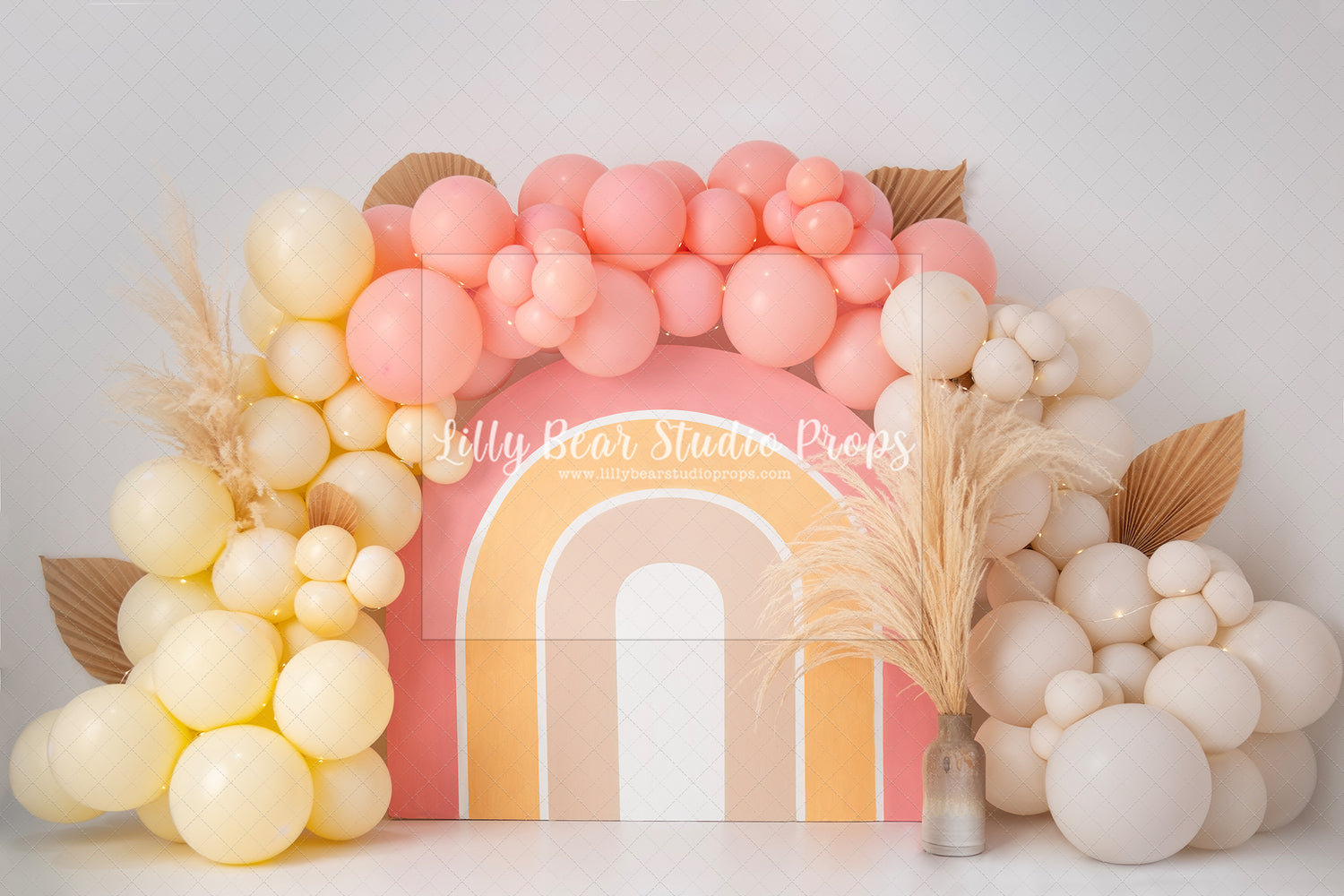 Boho Rainbow Balloon Archway
