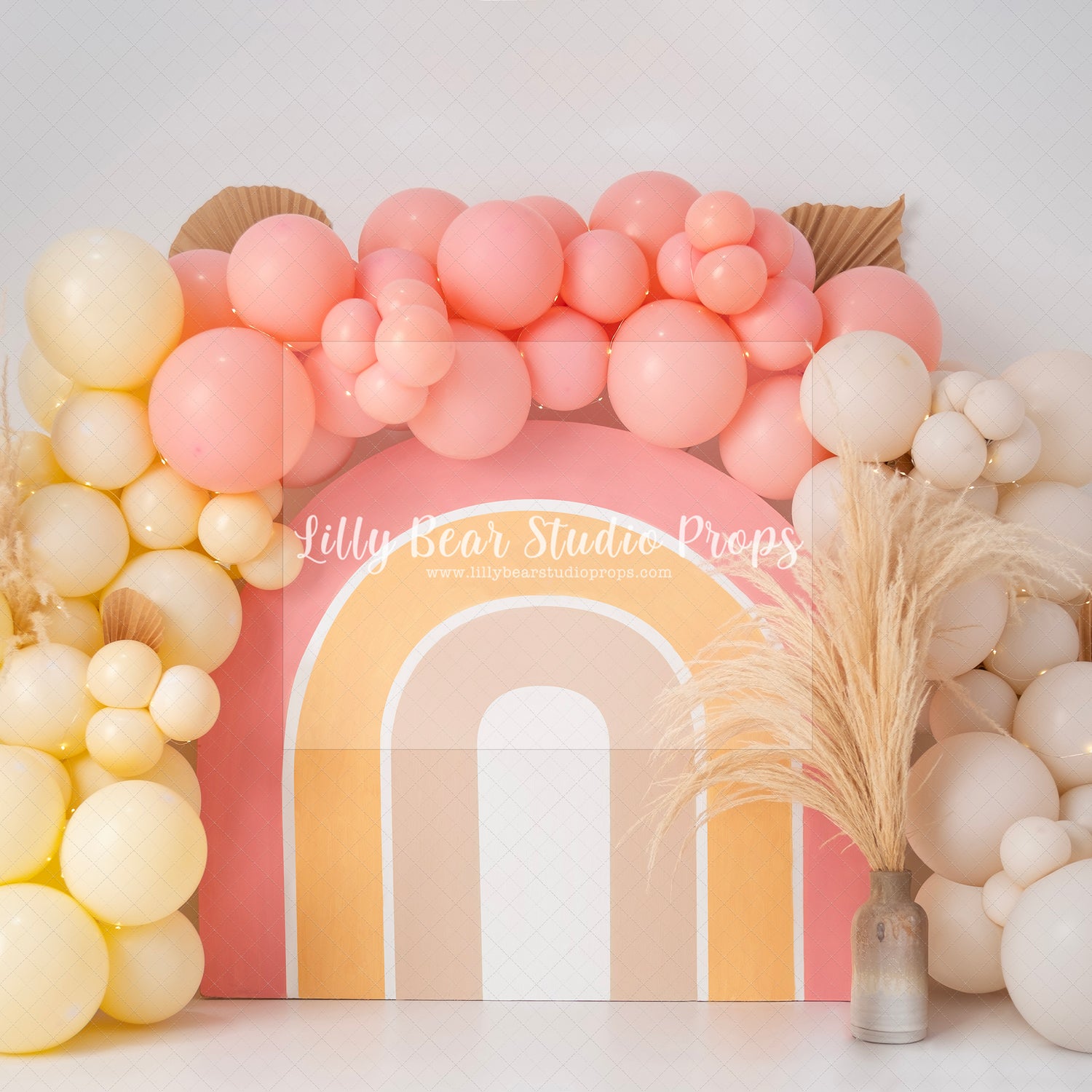 Boho Rainbow Balloon Archway