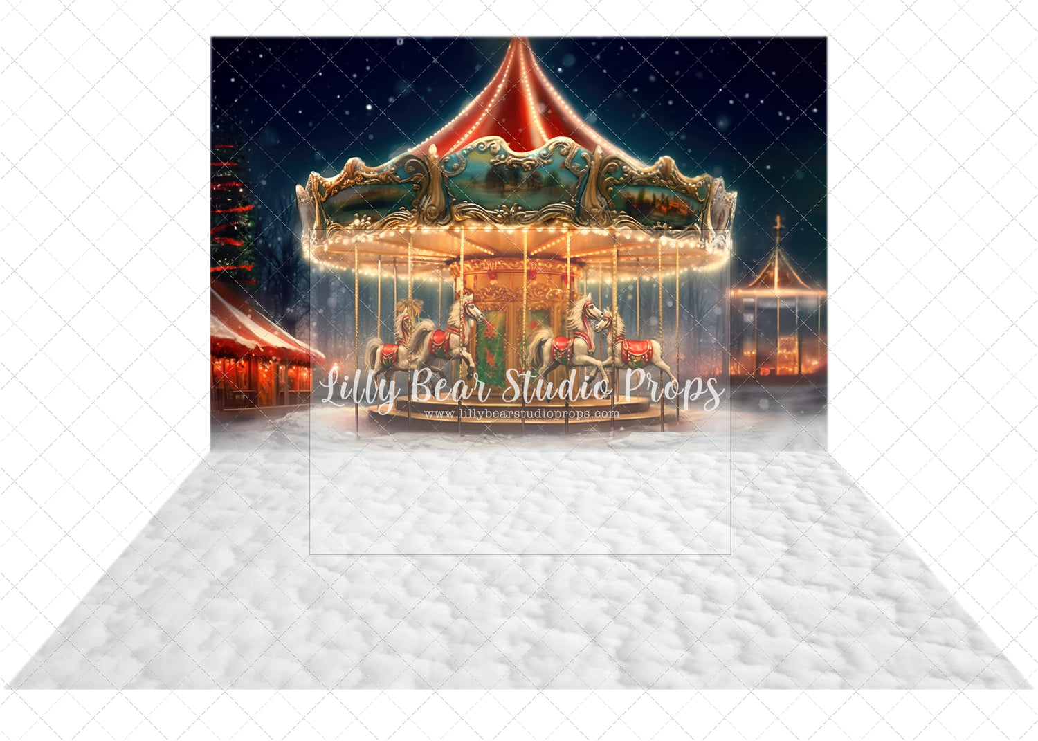 Carousel Christmas & New Snow Floor Combo