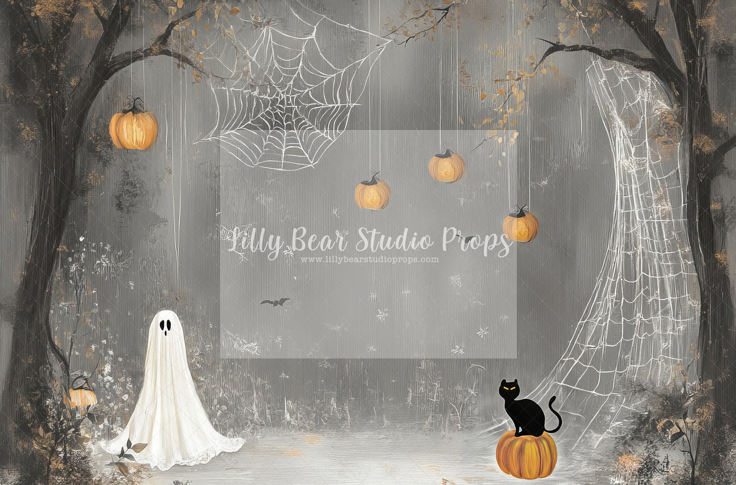 Charcoal Halloween Forest - Sweep Option