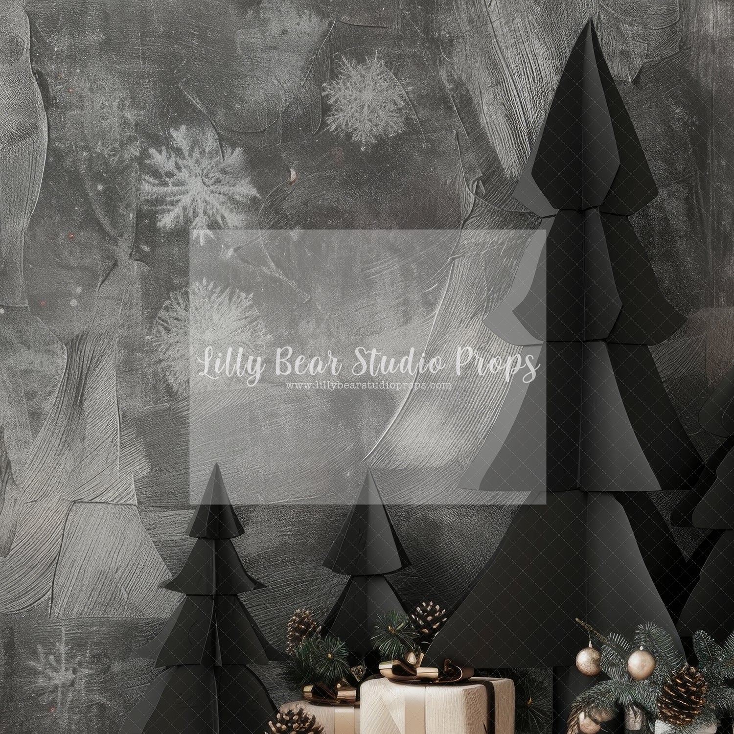 Black Christmas Paper Trees - Sweep Option