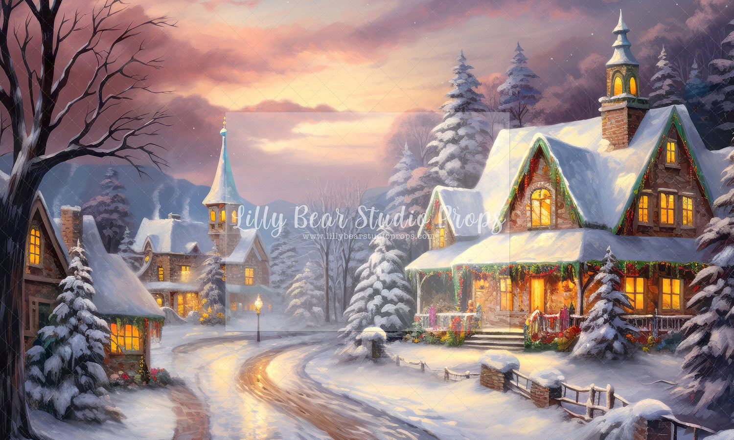 Cozy Village Christmas - Sweep Option