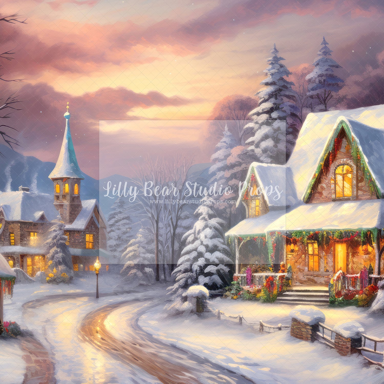 Cozy Village Christmas - Sweep Option