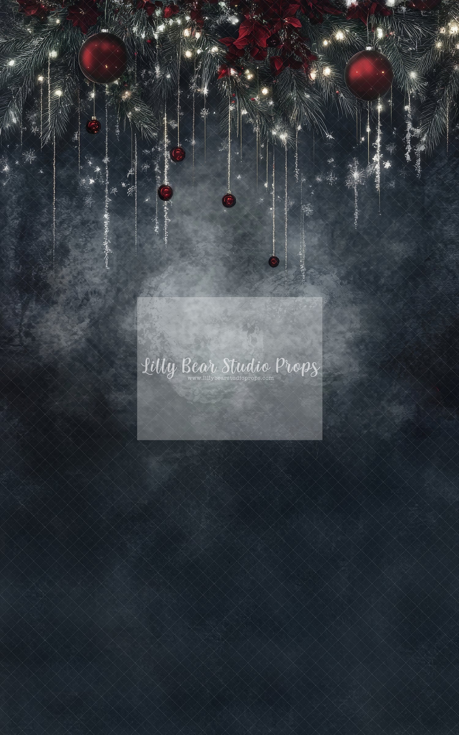 Fine Art Christmas Tinsel & Red Baubles - Sweep Option