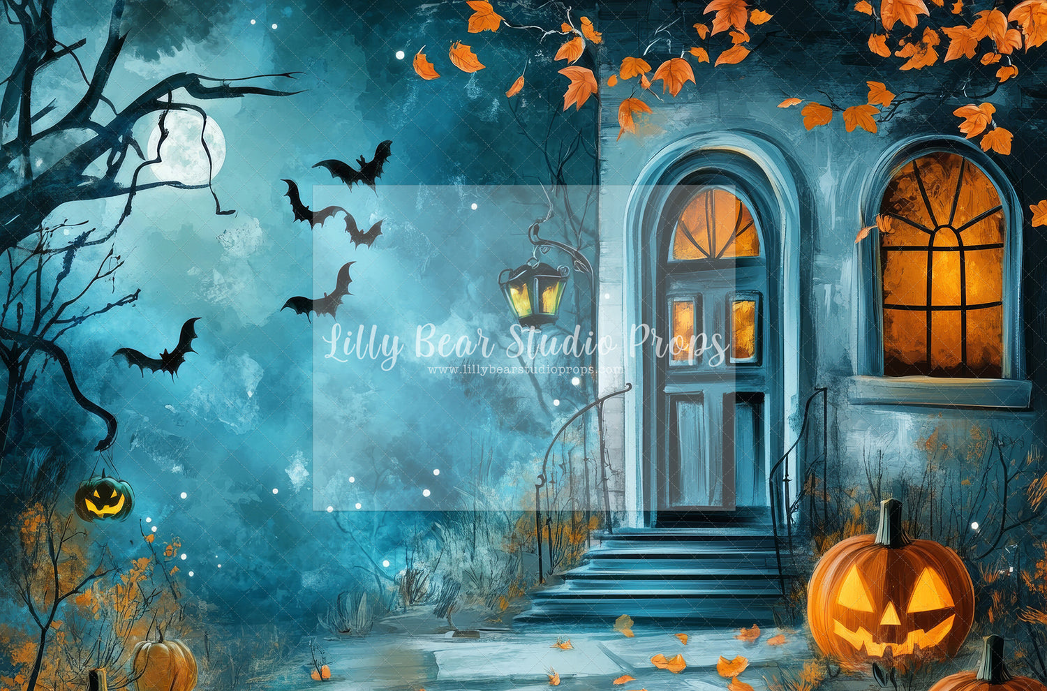 Halloween Night Porch - Sweep Option