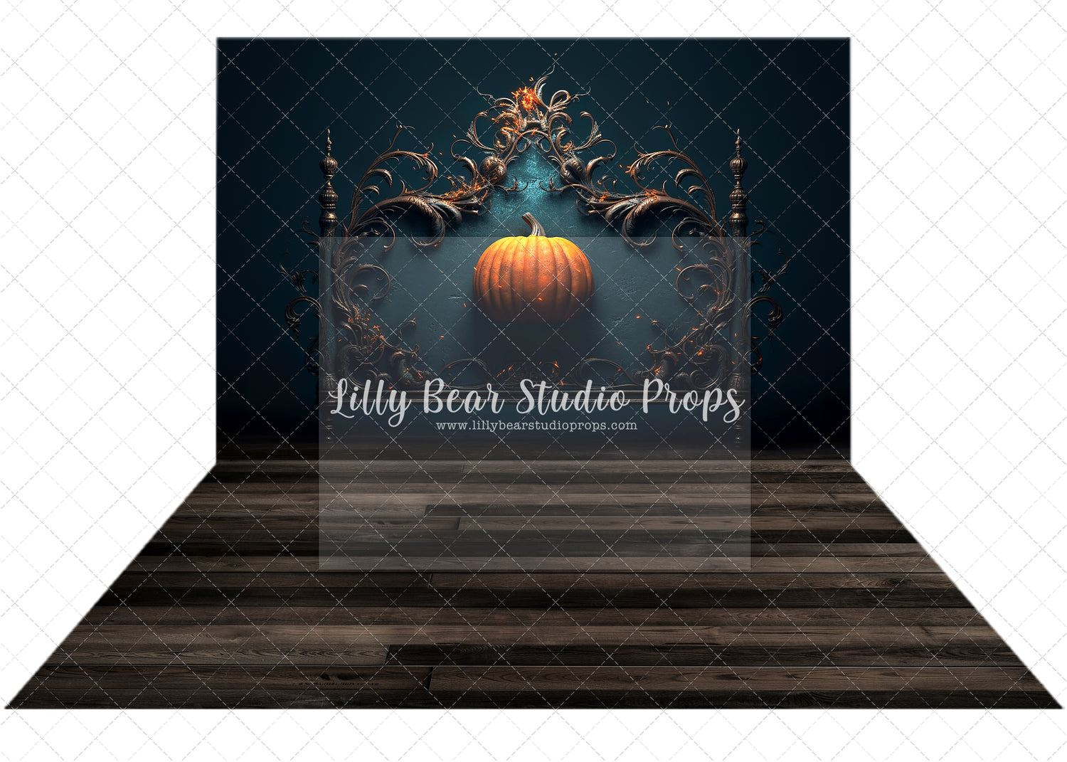 Pumpkin Sparks Headboard Combo