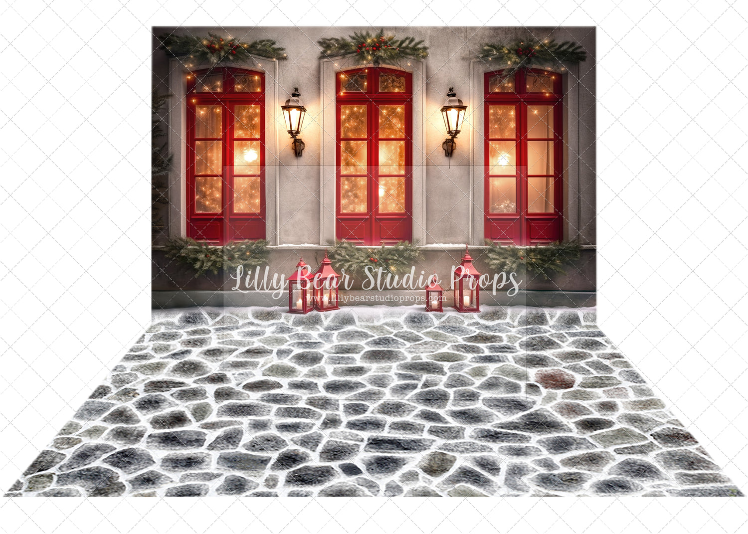 Ruby Christmas Cobblestone Windows Combo