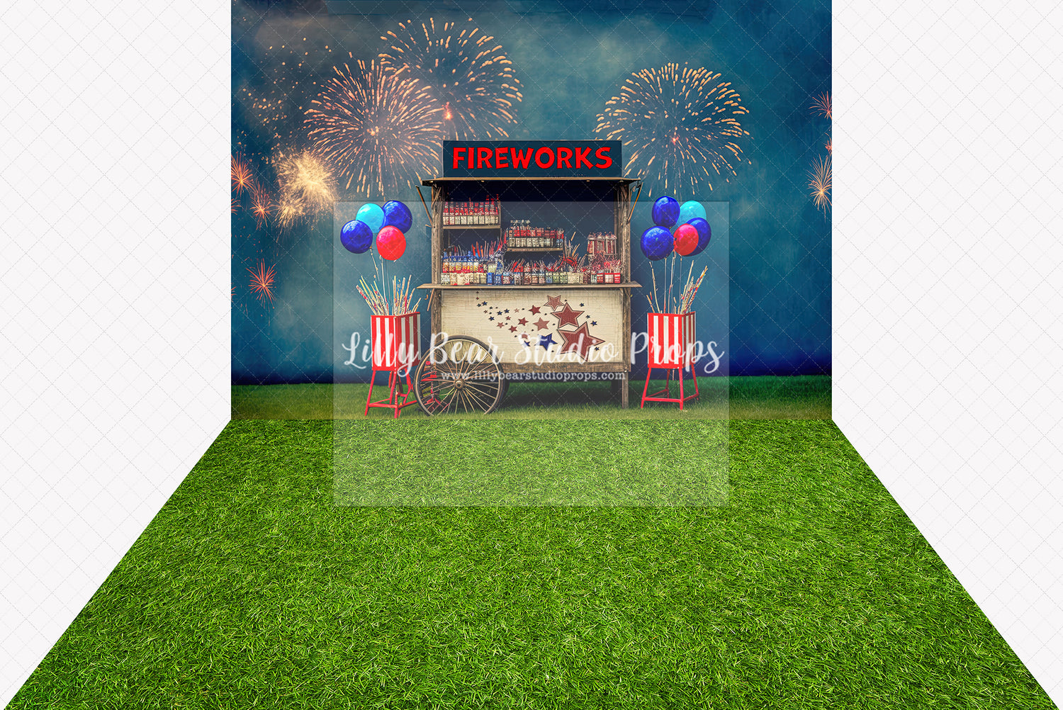 Rustic Fireworks Cart Combo