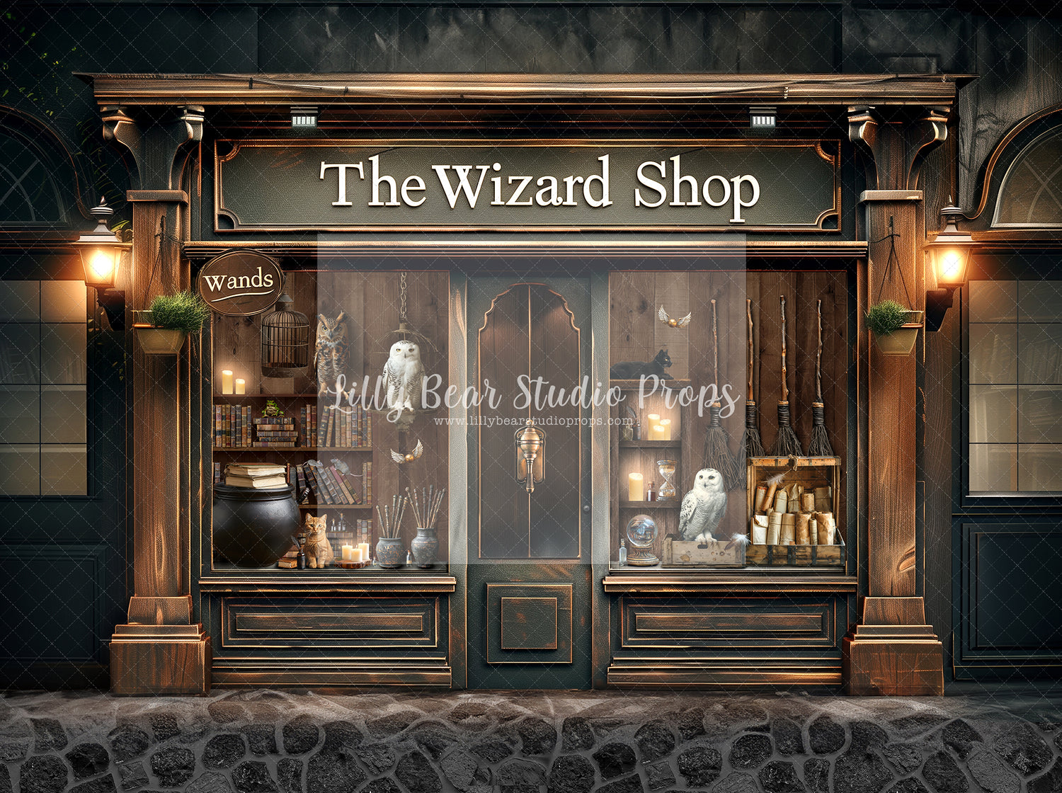 The Wizard Wand Shop & Coal Cobblestones Combo