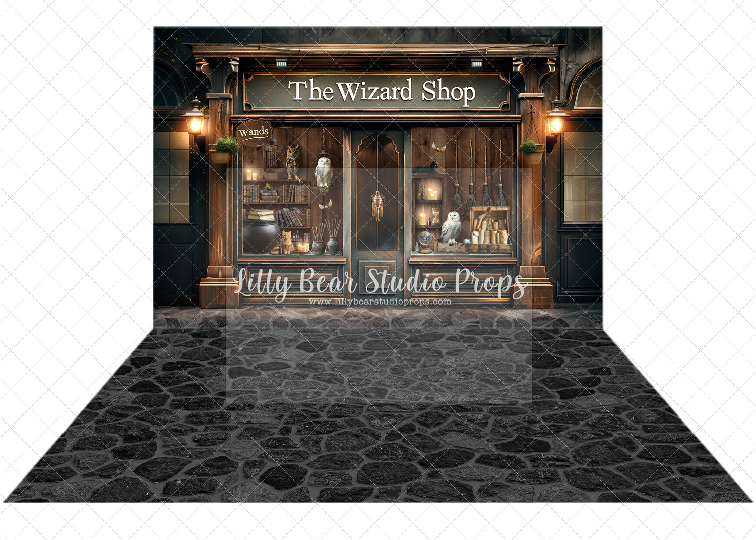 The Wizard Wand Shop & Coal Cobblestones Combo