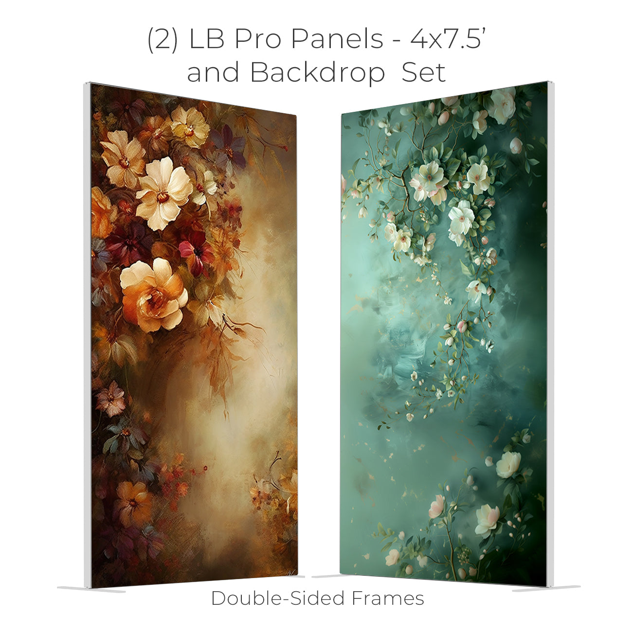 (2) LB Pro 4x7.5 Panels & Backdrop BUNDLE