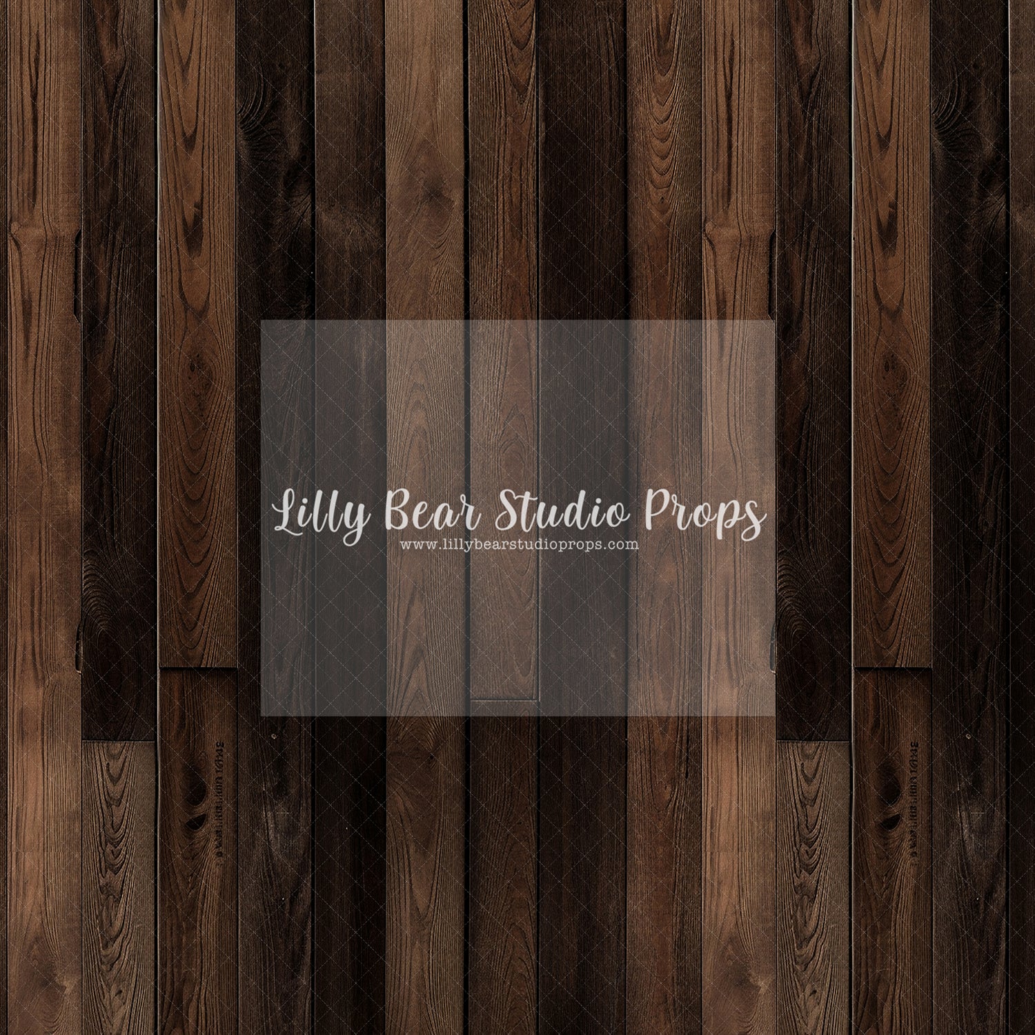 Wednesday Vertical Wood Floor - 10x7’ Wrinkle Free Fabric RTS
