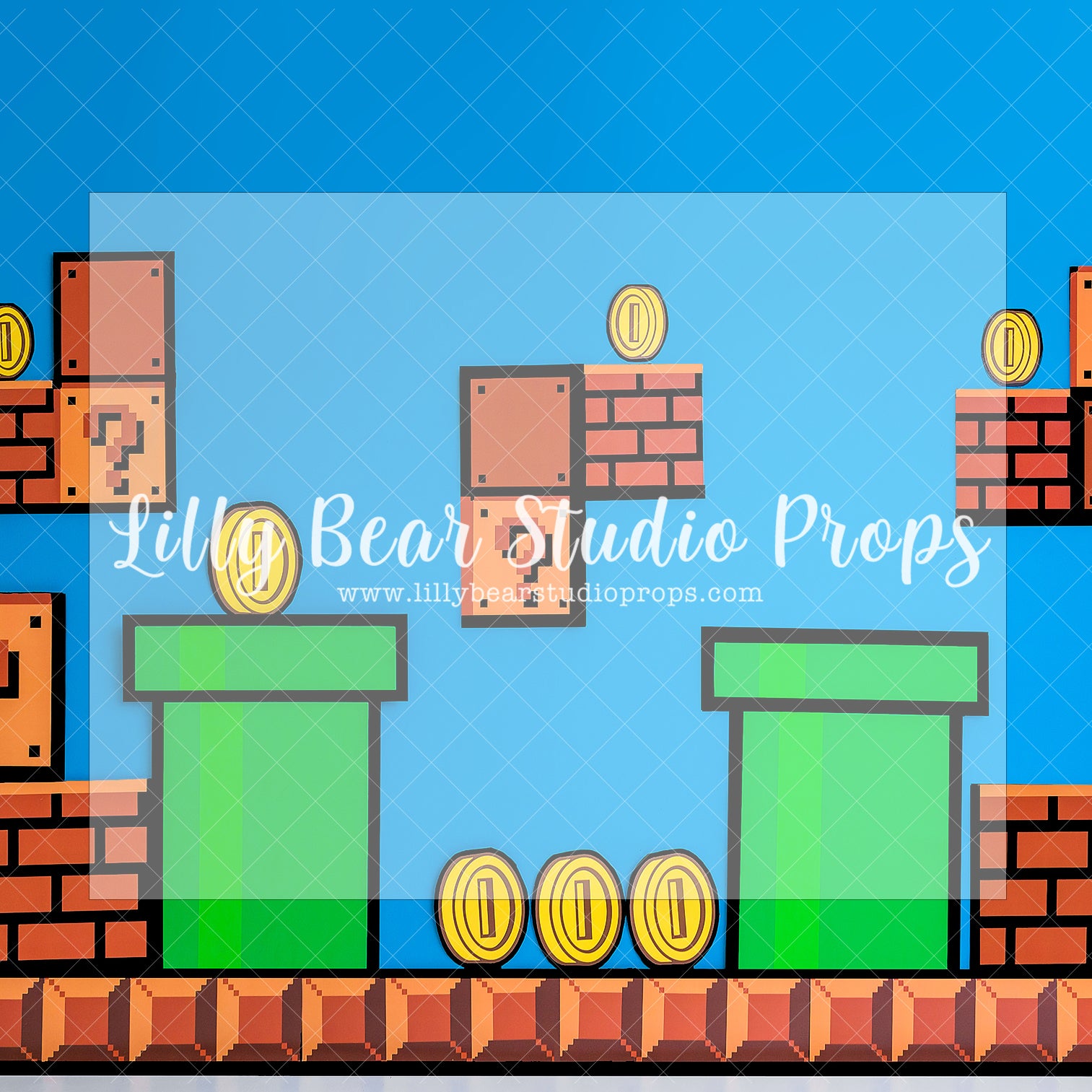 Level Up Mario - Lilly Bear Studio Props, Fabric, FABRICS, game over, nintendo, nintendo switch, super mario