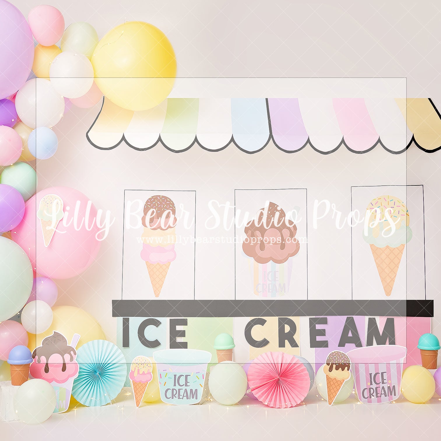 Ice Cream Scoop - Lilly Bear Studio Props, creamy ice cream, Fabric, FABRICS, ice cream, ice cream balloons, ice cream cart, ice cream gelato, Ice cream parlor, ice cream parlour, ice cream shop, ice cream shoppe, ice cream stand, ice cream truck