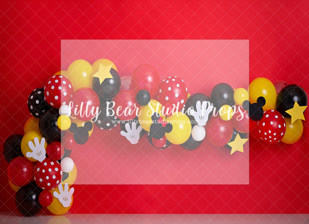 A Clubhouse Party - Lilly Bear Studio Props, clubhouse, Fabric, girls, mickey, mickey mouse, mickey mouse balloons, mickey mouse clubhouse, mickey mouse head, minnie mouse, miska mouska mickey mouse, Wrinkle Free Fabric