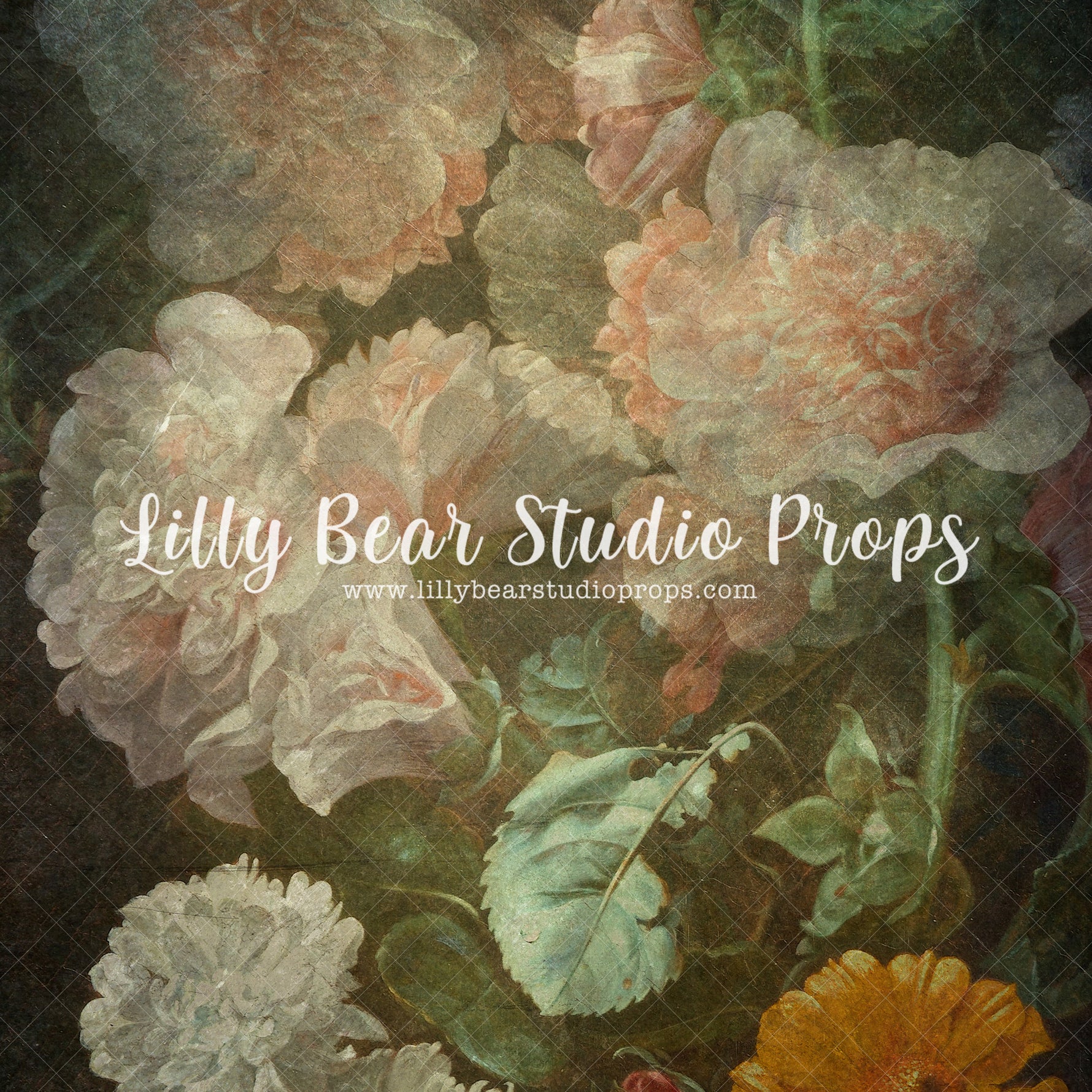 All Things Precious-Floral 11 - Lilly Bear Studio Props, art, artistic floral, FABRICS, floor, FLOORS, floral, floral painting, floral sweep, florals, flowers, painting, sweep, textured