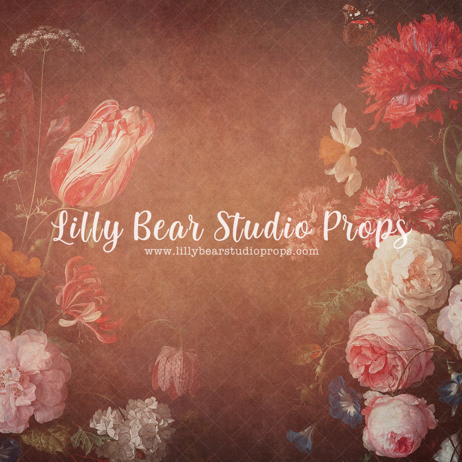 All Things Precious-Floral 35 - Lilly Bear Studio Props, art, artistic floral, FABRICS, floor, FLOORS, floral, floral painting, floral sweep, florals, flowers, painting, sweep, textured