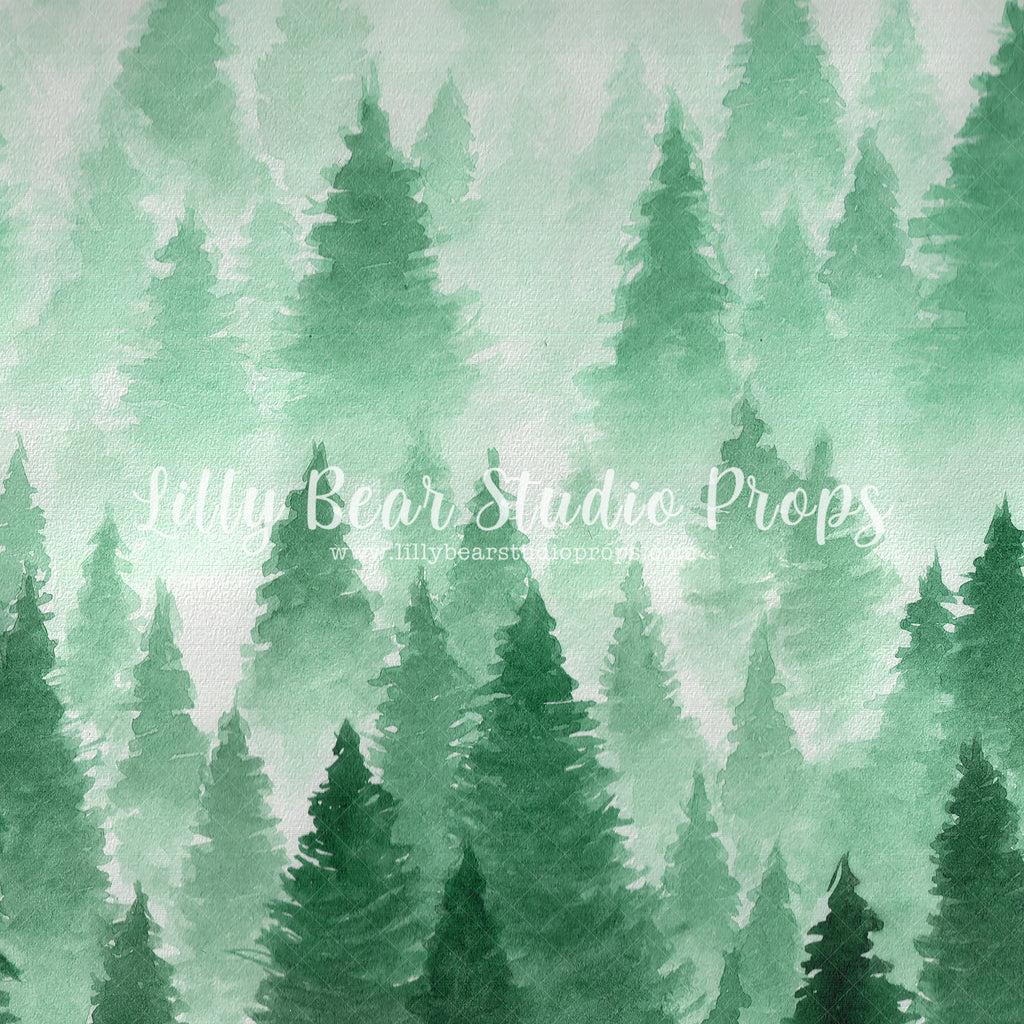 Alpine by Lilly Bear Studio Props sold by Lilly Bear Studio Props, christmas - Fabric - pine tree - trees - winter - wo