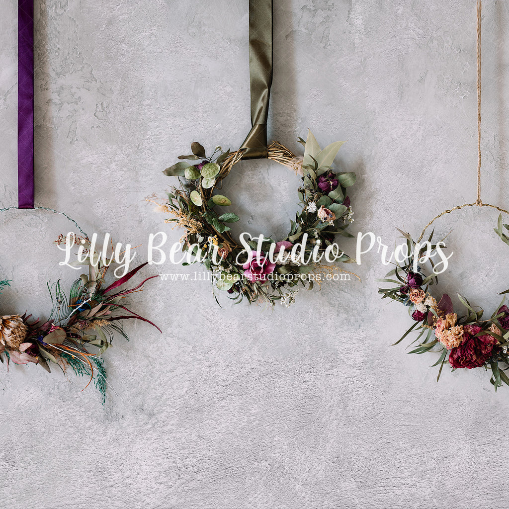 Aria Floral Wreaths by Jessica Ruth Photography sold by Lilly Bear Studio Props, boho fall - dried flowers - fabric - f