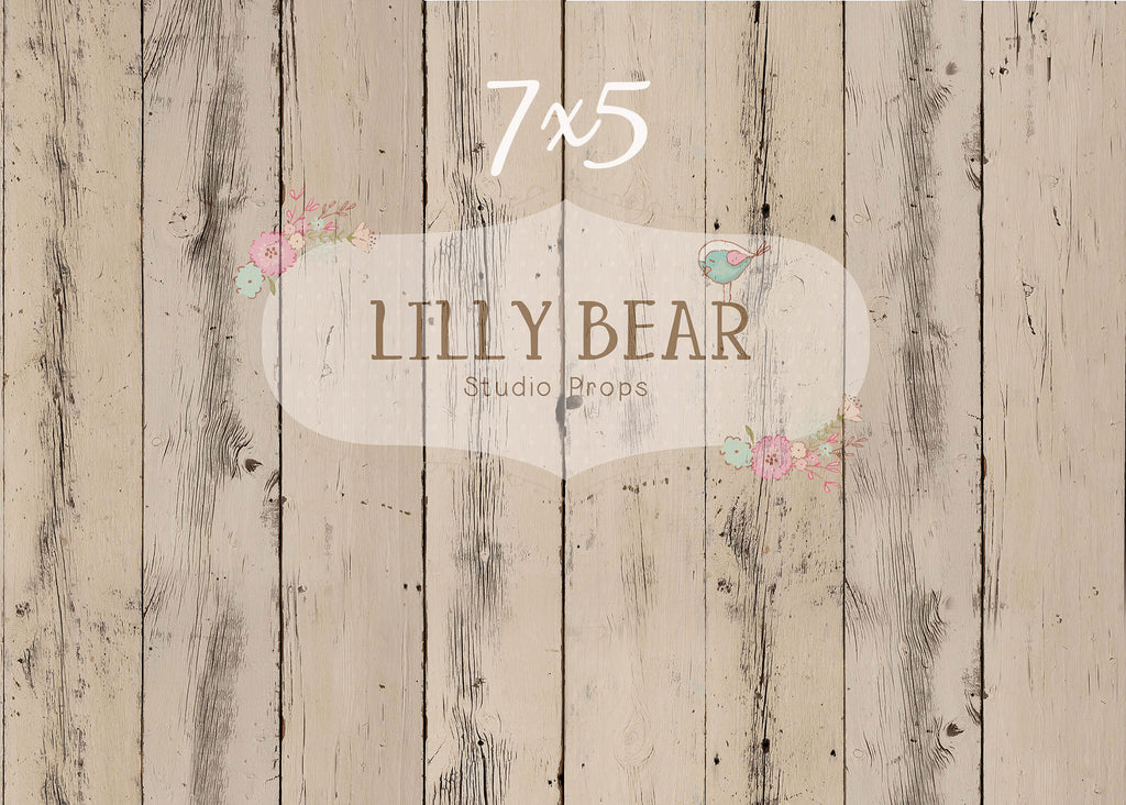 Azure Cream Barn Wood Planks LB Pro Floor by Azure Photography sold by Lilly Bear Studio Props, Azure - azure cream - a