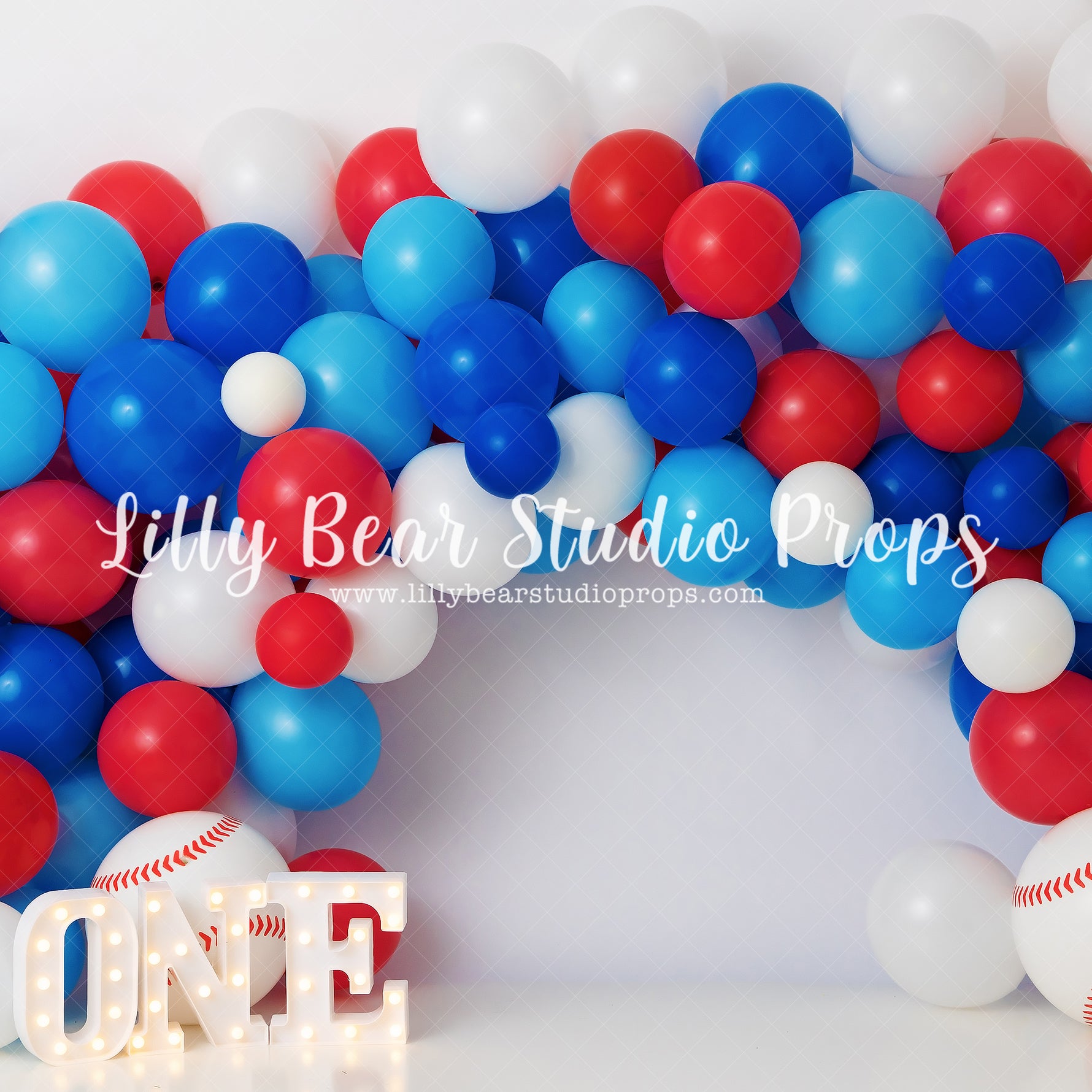 Balloon Baseball by OhSoBeauty Photography sold by Lilly Bear Studio Props, all star - balloon - balloon garland - ball