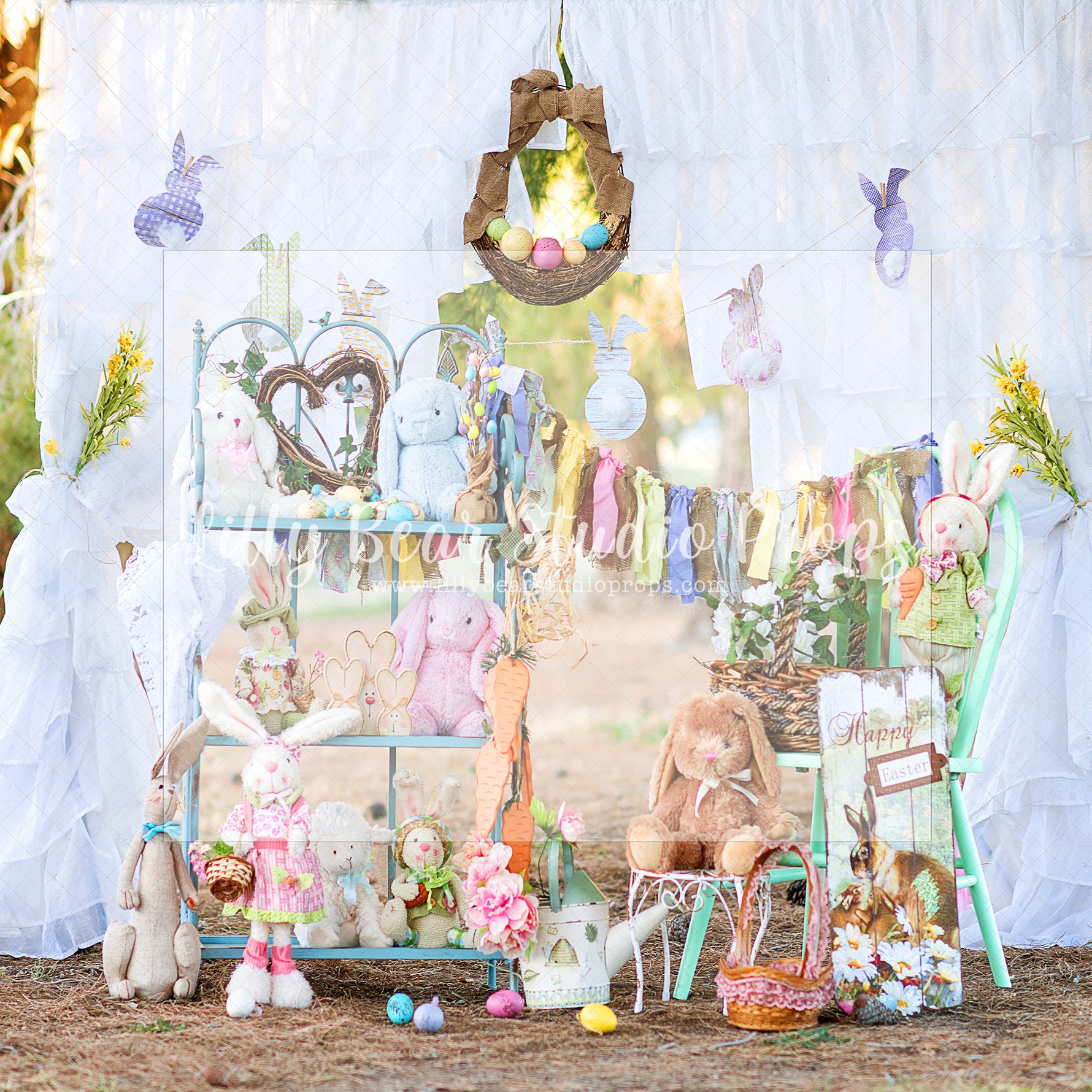 Bunny Meadow - Lilly Bear Studio Props, barn doors, bunnies, bunny, carrots, easter, easter backdrop, easter bunny, easter doors, easter egg, easter eggs, easter flowers, easter mini, FABRICS, happy easter, some bunnies one, some bunny is one, some bunny's one, spring bunny