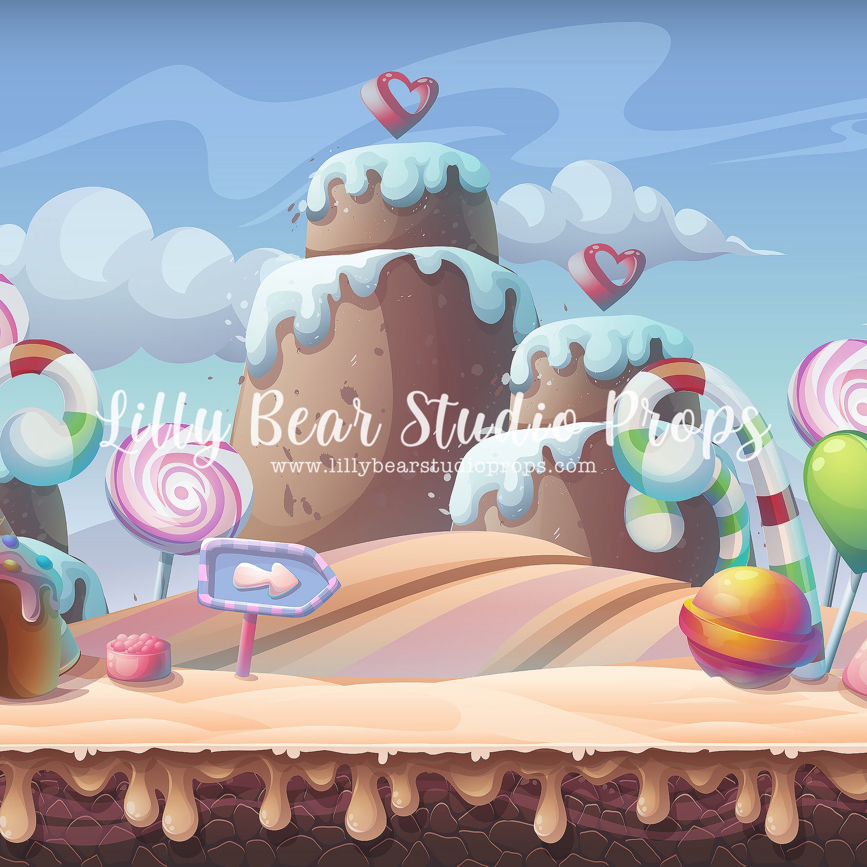 Candyland by Lilly Bear Studio Props sold by Lilly Bear Studio Props, boardga - boardgame - candy - candy river - candy