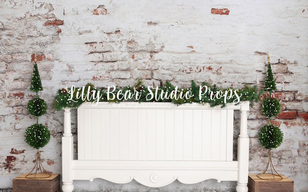 Christmas Tree Headboard by Meagan Paige Photography sold by Lilly Bear Studio Props, christmas - christmas headboard