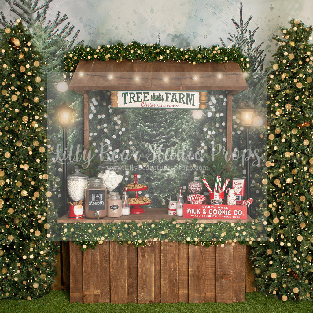 Christmas Trees & Cocoa - Lilly Bear Studio Props, christmas, Cozy, Decorated, Festive, Giving, Holiday, Holy, Hopeful, Joyful, Merry, Peaceful, Peacful, Red & Green, Seasonal, Winter, Xmas, Yuletide
