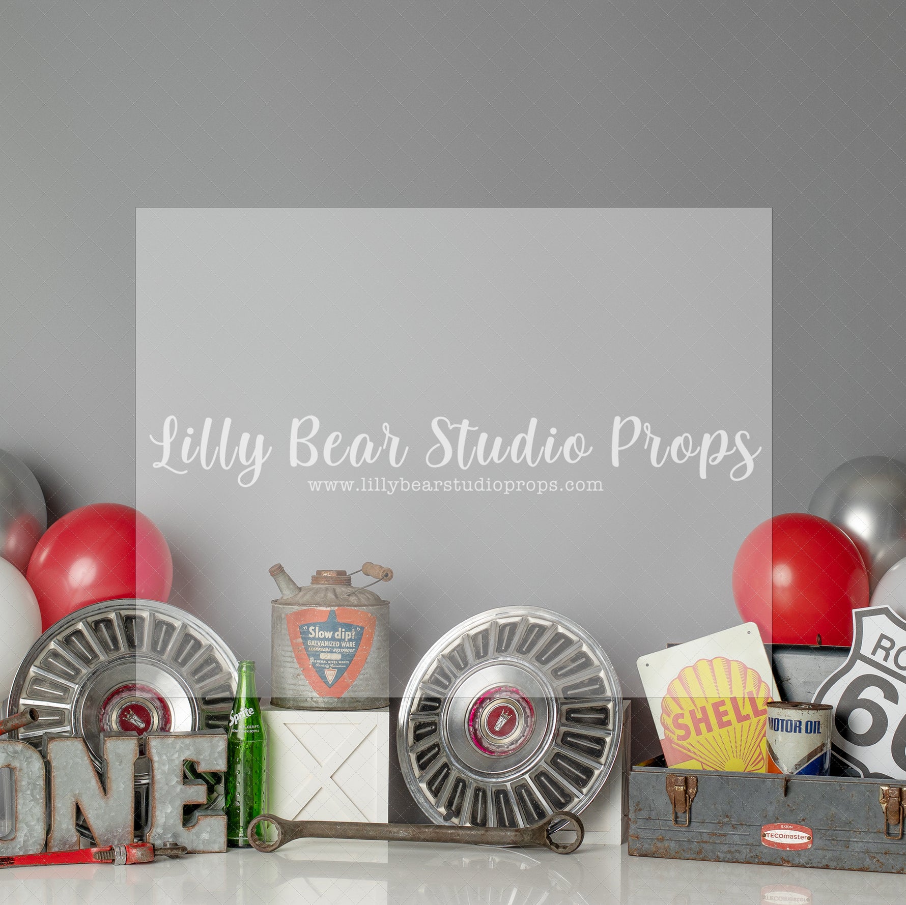 Classic Car - Lilly Bear Studio Props, auto shop, autoshop, bodyshop, bubcaps, cars, Fabric, FABRICS, paper butterflies, Wrinkle Free Fabric