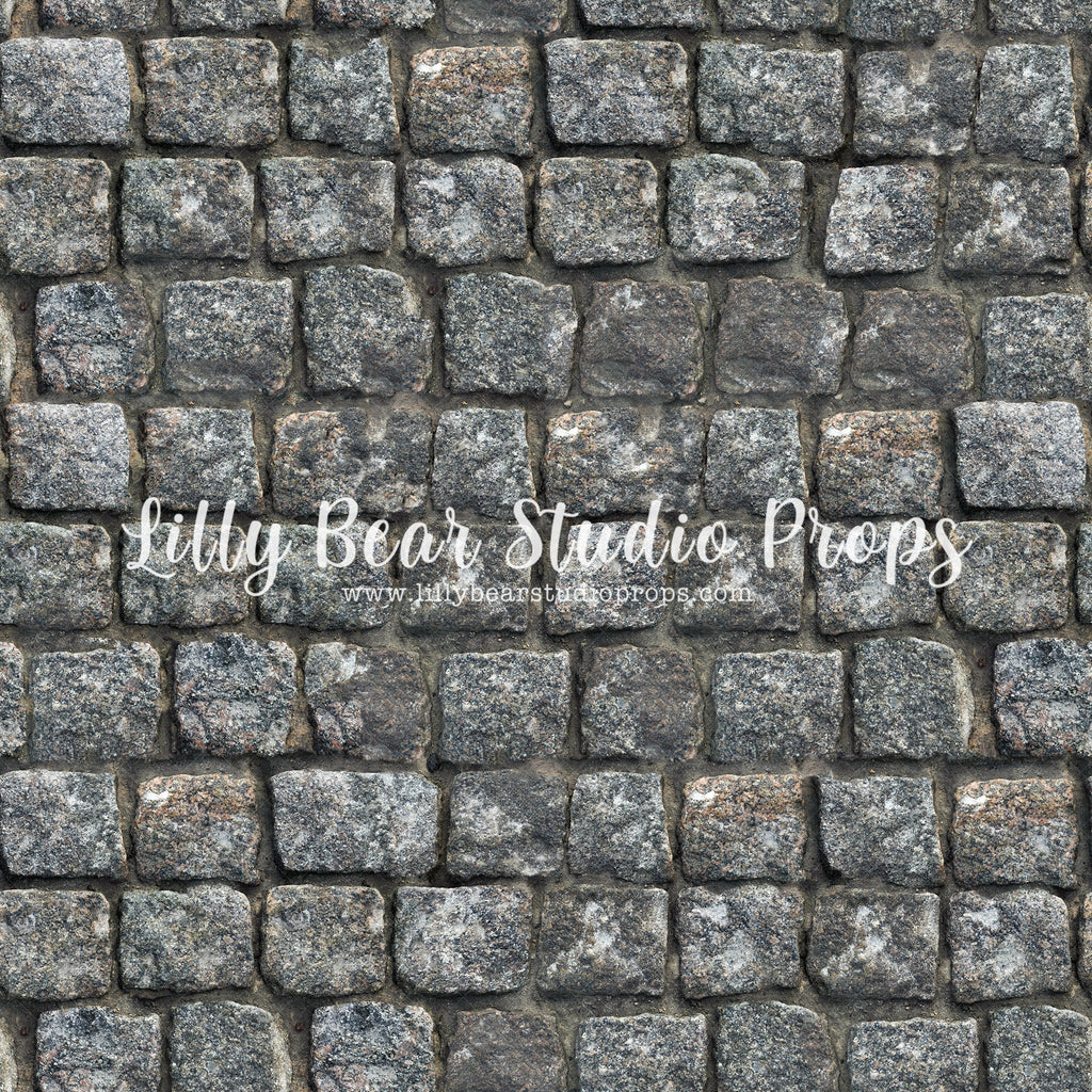 Classic Cobblestone Neoprene - Lilly Bear Studio Props, brick, Brick Wall, distressed, distressed brick, grunge brick, LB Pro, poly, pro floor, pro floordrop, red, red brick, vinyl