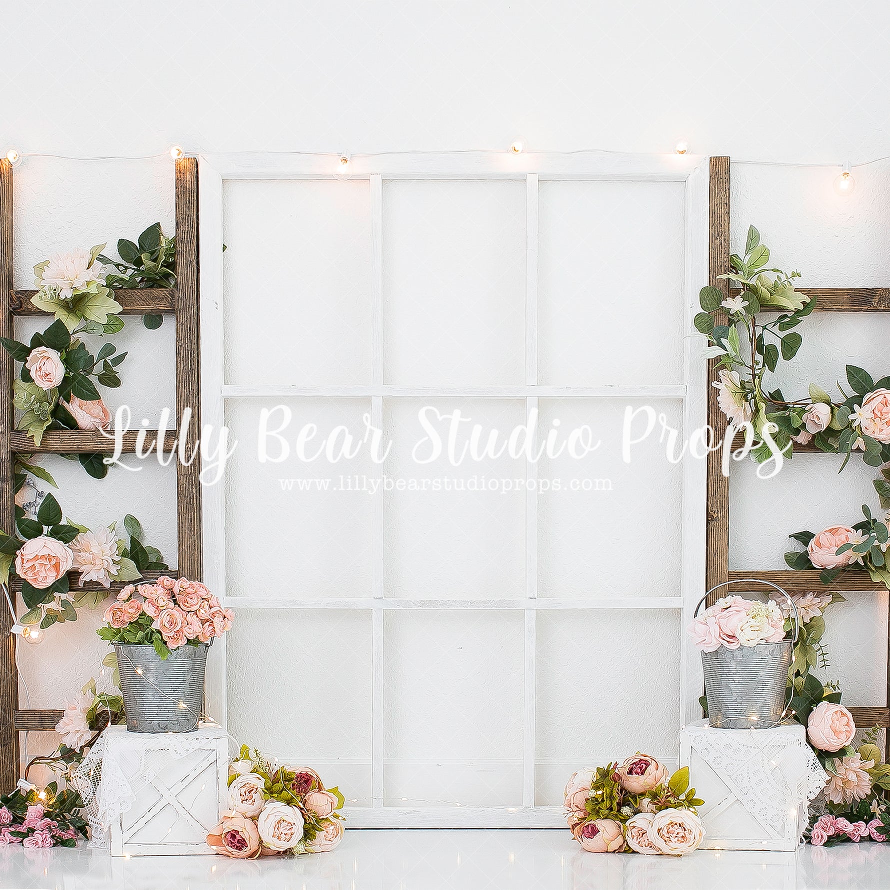 Climbing Flowers by Karissa Knowles Photography sold by Lilly Bear Studio Props, Fabric - floral - flower - flowers - f