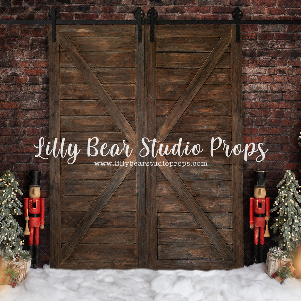 Country Christmas Doors by Lilly Bear Studio Props sold by Lilly Bear Studio Props, barn doors - christmas - christmas