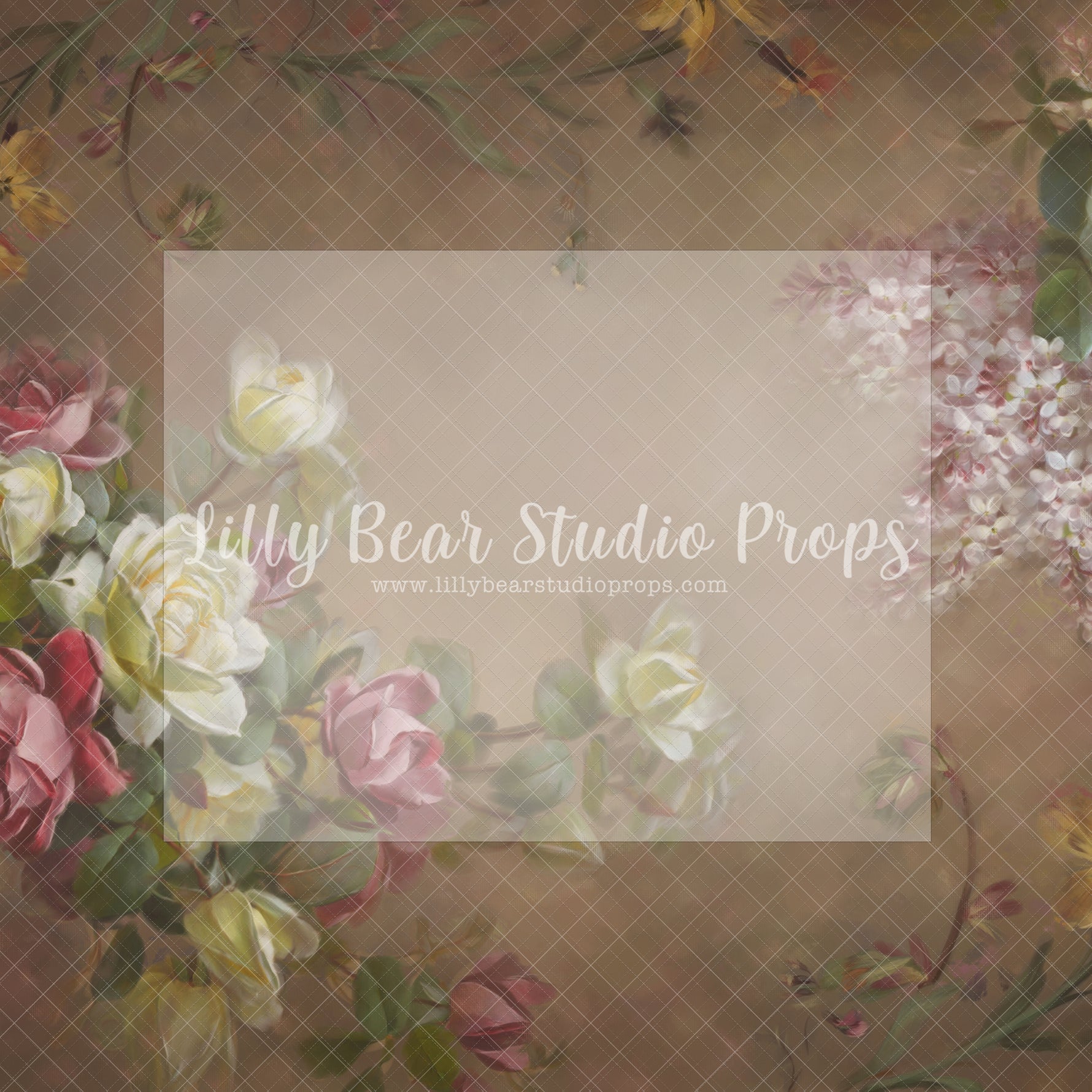 Edith Floral - Lilly Bear Studio Props, abstract floral, artistic floral, floral texture, hand painted, hand painted floral