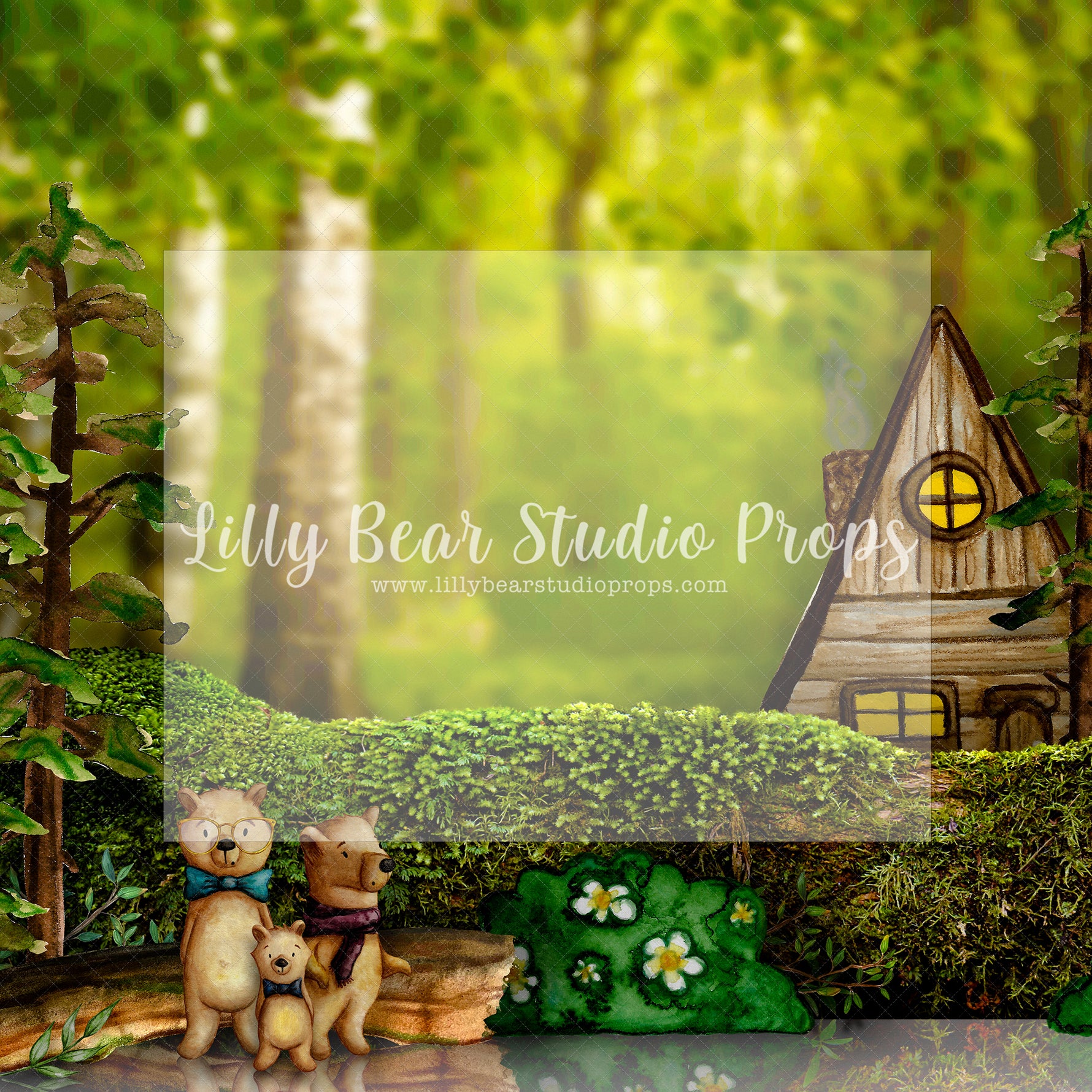 Fairytale Forest 3 - Lilly Bear Studio Props, bears, Fabric, FABRICS, forest, forest animals, forest friends, spring woodland, teddy bears, woodland, woodland animals, woodland creatures, woodland forest, woodland friends
