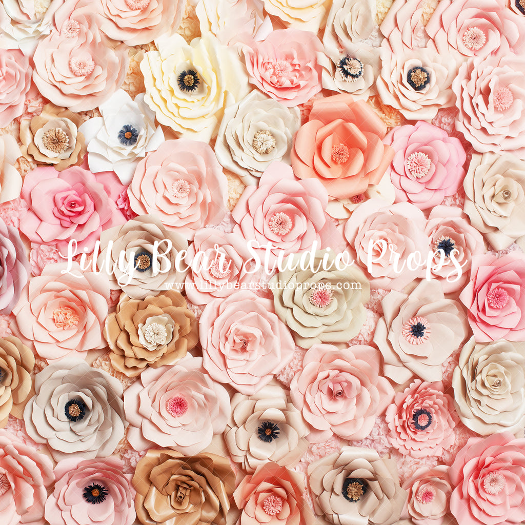 Flower Power - Lilly Bear Studio Props, flower, flower power, flower wall, paper flowers, pink flowers, spring flowers