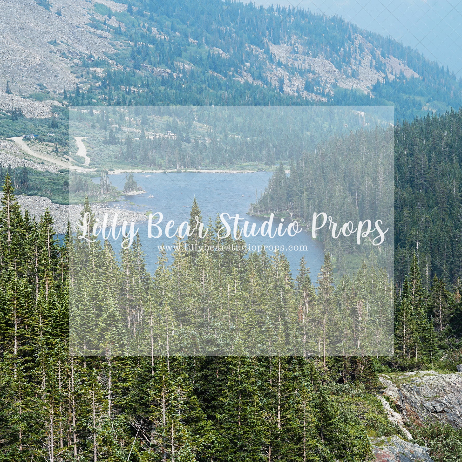 Forest Mountains - Lilly Bear Studio Props, camping, forest, little wild one, mountain forest, mountains, pine forest, pine tree forest, pine tree mountain, wild one