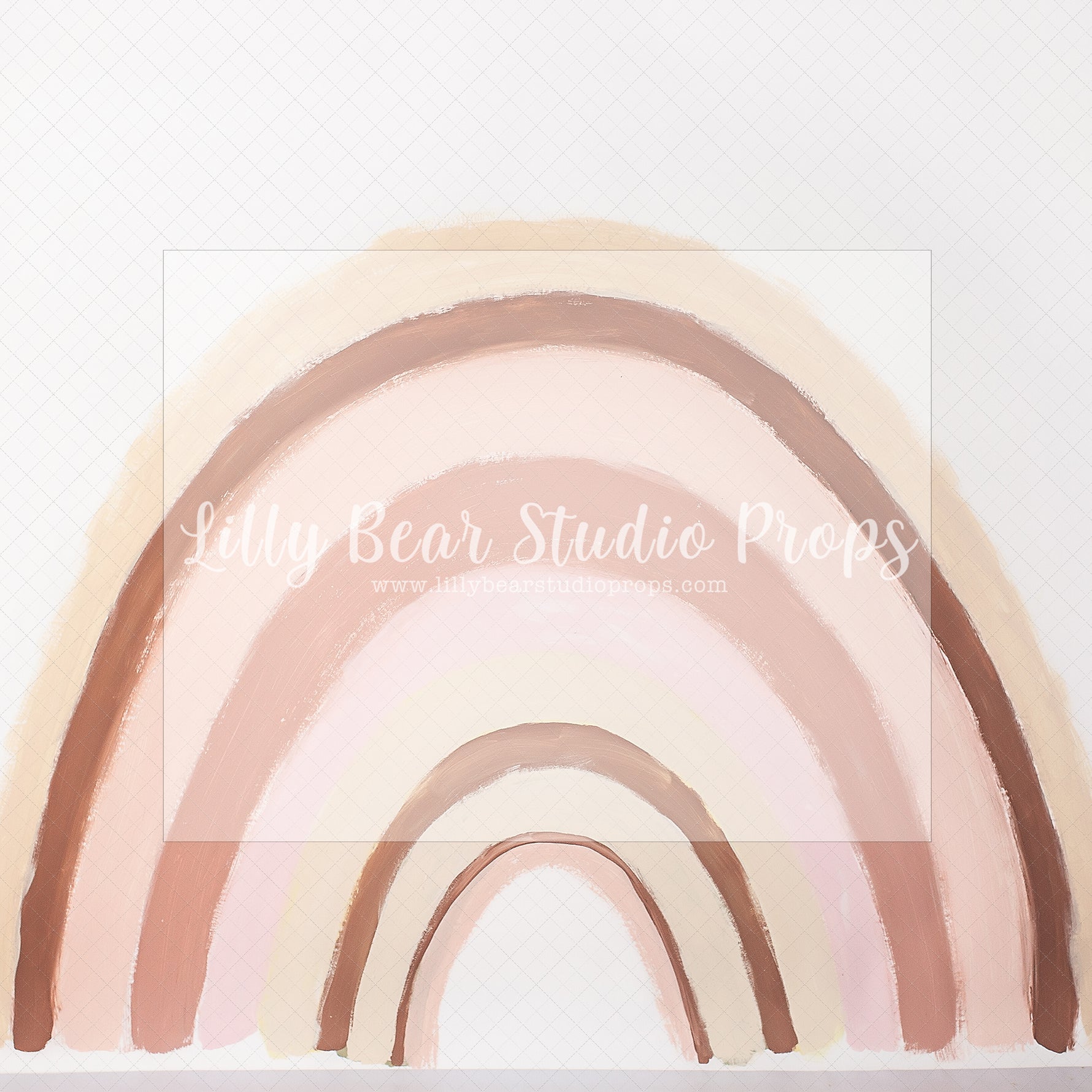 Hand Painted Boho Rainbow - Lilly Bear Studio Props, balloons, blush boho rainbow, boho, boho balloon garland, boho balloons, boho chic, boho rainbow, boho spring, cake smash, floral boho, neutral rainbow, Scandinavian rainbow