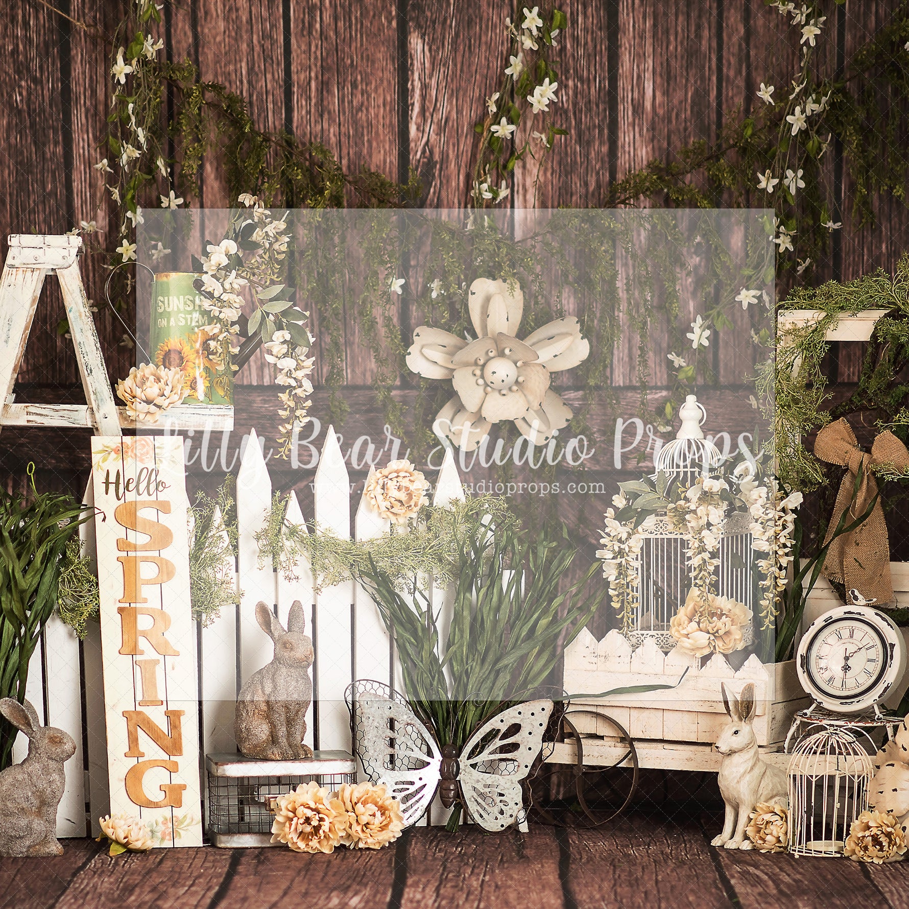 Hello Spring Bunny Barn - Lilly Bear Studio Props, barn doors, bunnies, bunny, carrots, easter, easter backdrop, easter bunny, easter doors, easter egg, easter eggs, easter flowers, easter mini, FABRICS, happy easter, some bunnies one, some bunny is one, some bunny's one, spring bunny