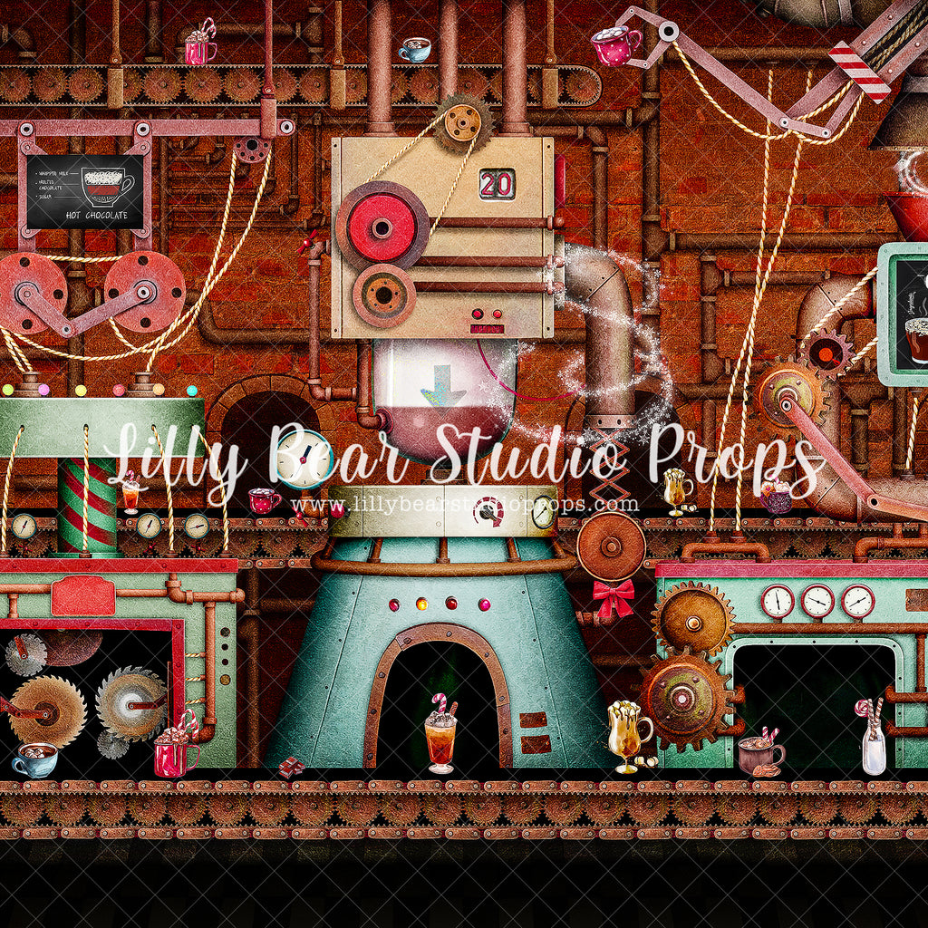 Hot Cocoa Factory by Brittany Ebany & Co. sold by Lilly Bear Studio Props, christmas - christmas carol - christmas cook