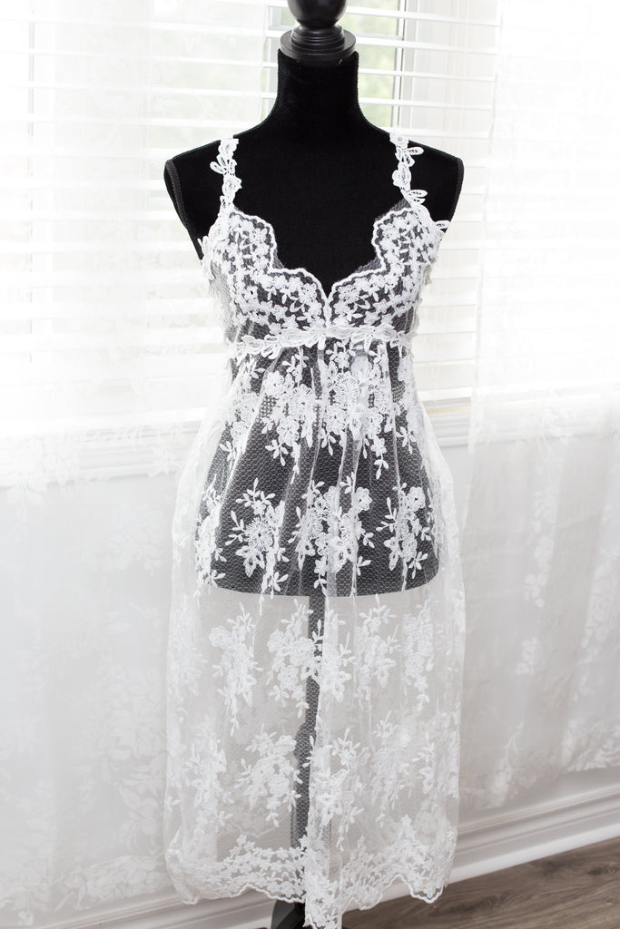 White Lace Dress - Lace Straps by Lilly Bear Studio Props sold by Lilly Bear Studio Props, black dress - dress - lace d