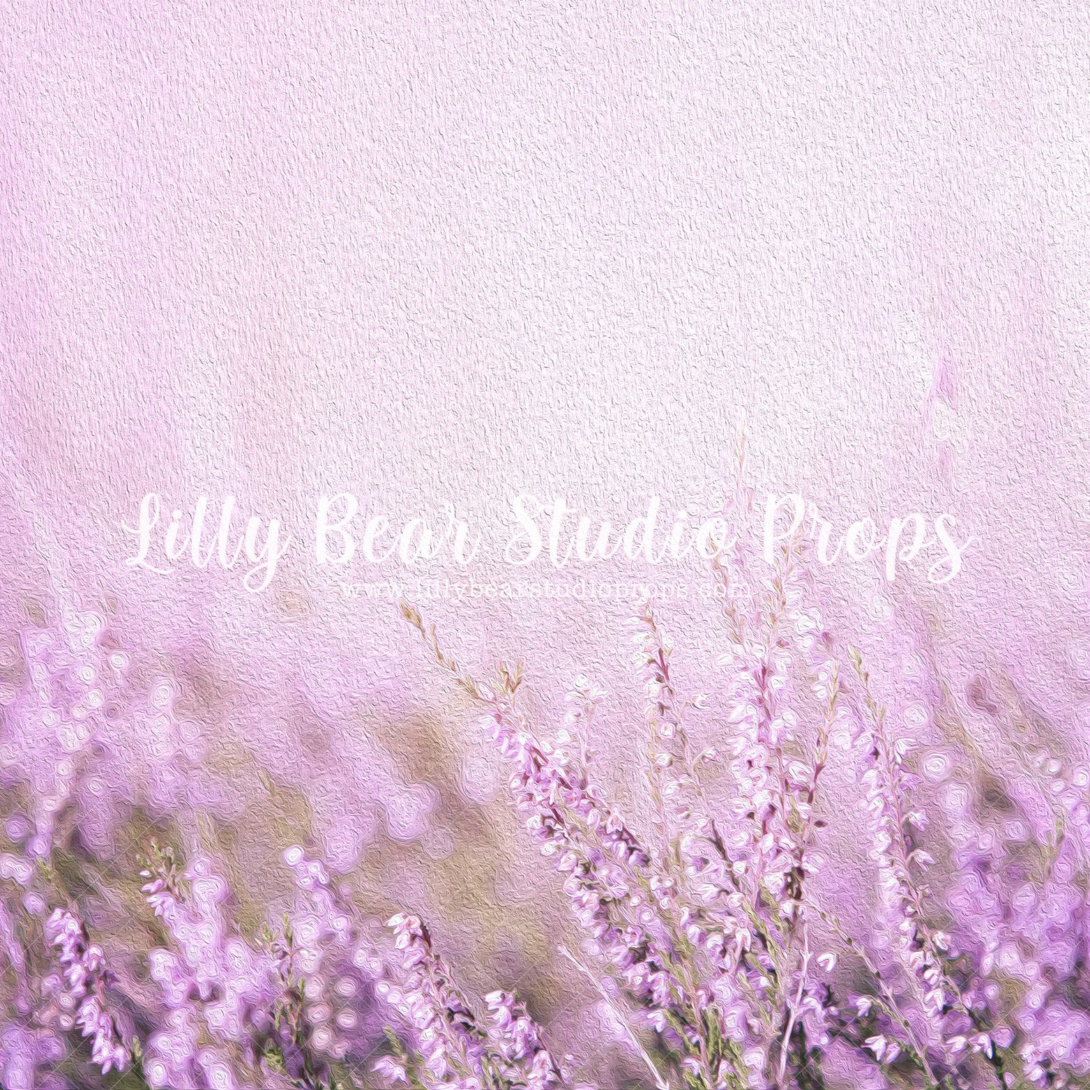Lavender Fields by DeAnna Strange - Lilly Bear Studio Props, beige, concrete wall, cream texture, FABRICS, floral, floral garden, floral texture, florals, gender neutral, hand painted, lavender floral, neutral, neutral texture, painted, purple floral, soft floral, textured