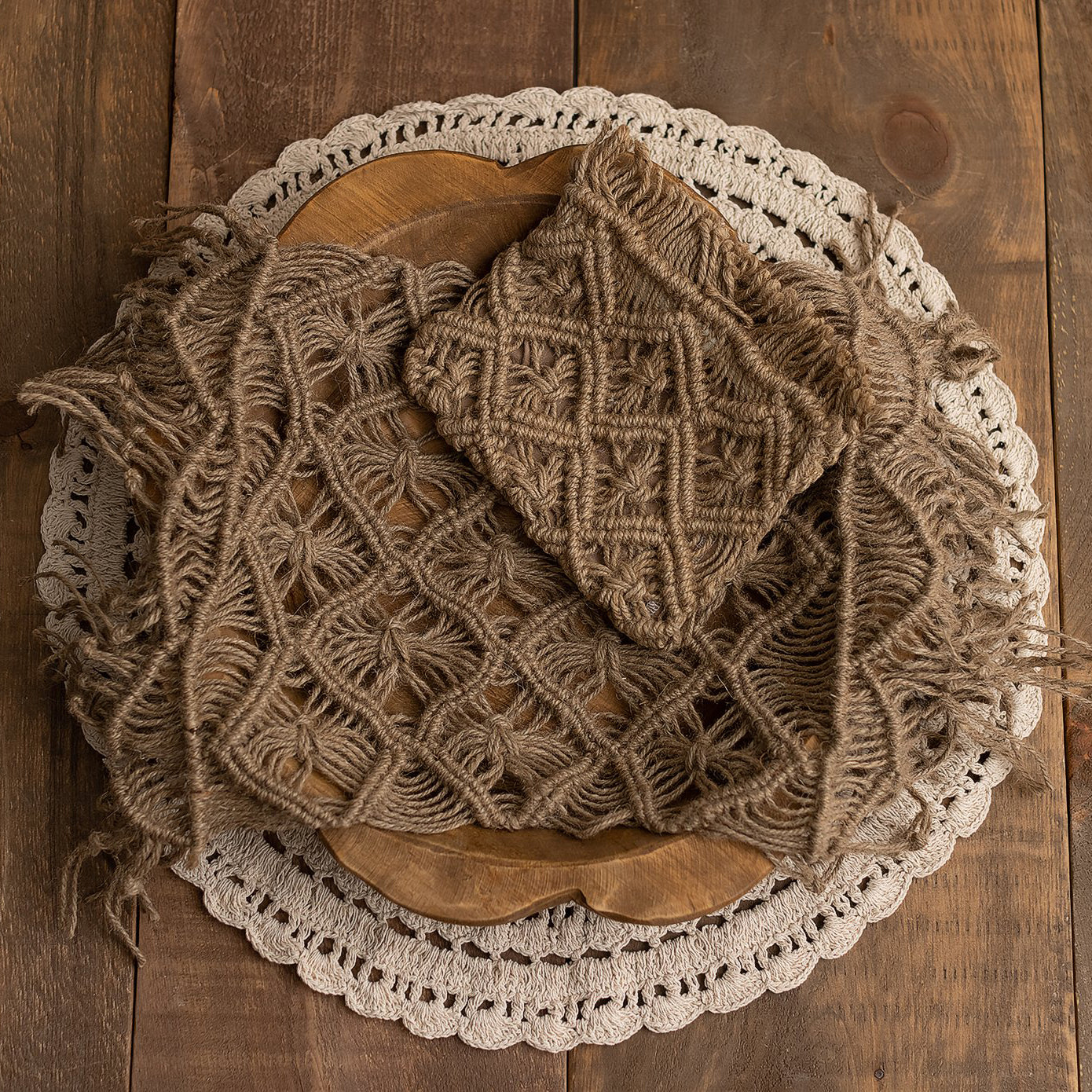 Light Jute Layer Set - Lilly Bear Studio Props, jute, layers, macrame, props, stuffer