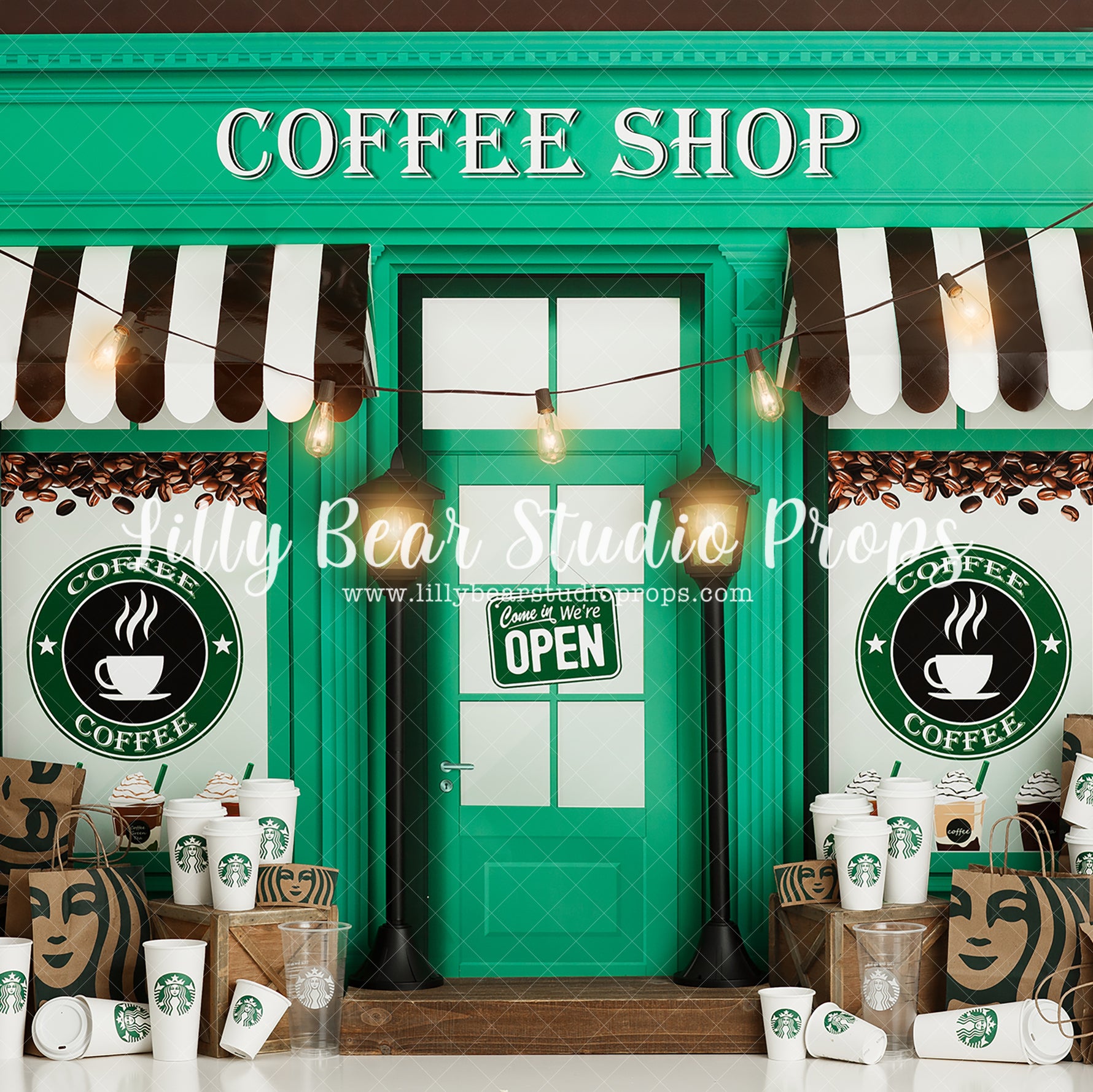 Love You A Latte - Lilly Bear Studio Props, beans, coffee, coffee beans, coffee coffee, coffee cup, coffee cups, coffee mug, coffee shop, lattee, love you a latte, shop, star bucks, starbucks