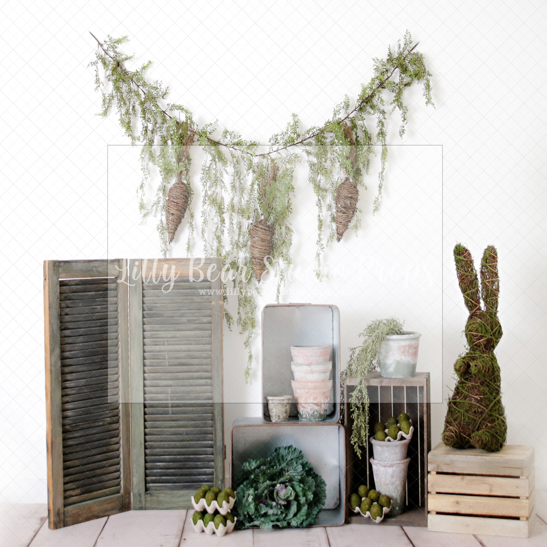 Moss Bunny - Lilly Bear Studio Props, boho spring, bunny, bunny garden, bunny one, bunny trail, carrot, carrots, easter, easter backdrop, easter basket, easter bunny, easter eggs, easter mini, FABRICS, flower barn doors, flower garden, flower stand, some bunny is one, spring, spring camper, spring garden