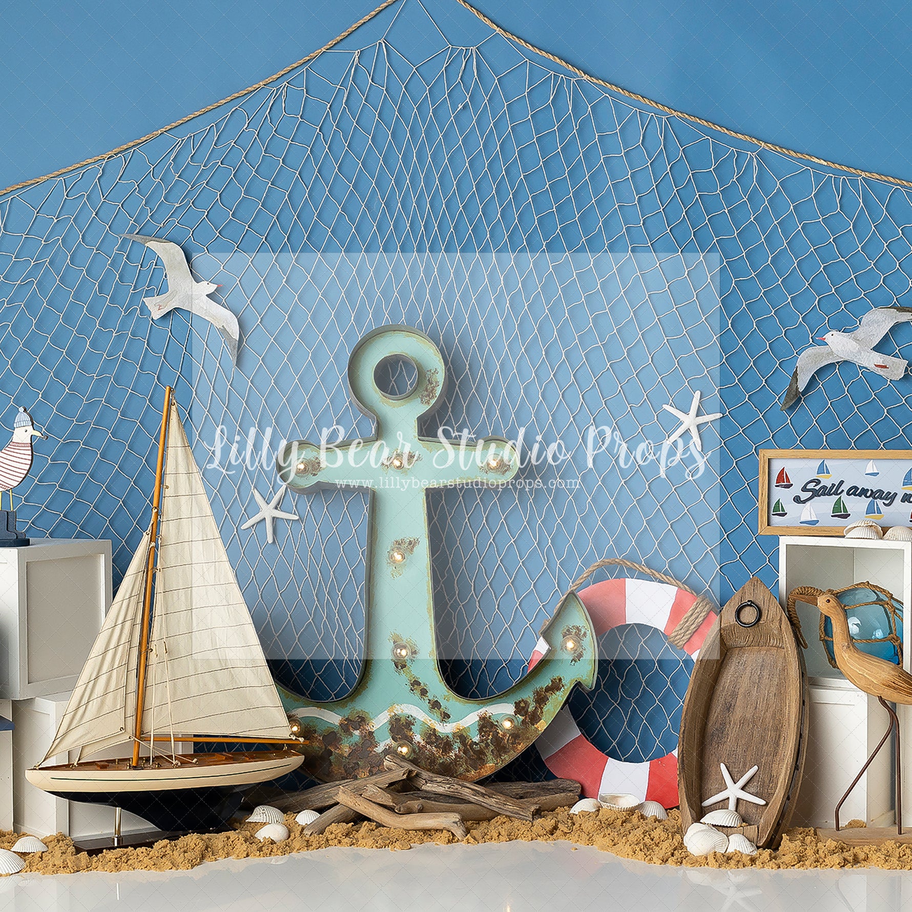 Nautical Breeze - Lilly Bear Studio Props, aquaman, baby shark, fabric, lighthouse, little sailer, little sailor, nautical, nautical theme, ocean, ocean blue, ocean current, poly, rustic nautical, sail, sail boat, sailboat, sailed, sailed by, sailing, sailor, sea, set sail, star fish, vinyl, world map