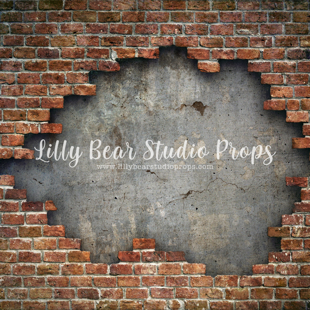 New York Brick Wall by Lilly Bear Studio Props sold by Lilly Bear Studio Props, brick - Brick Wall - cracked brick - di