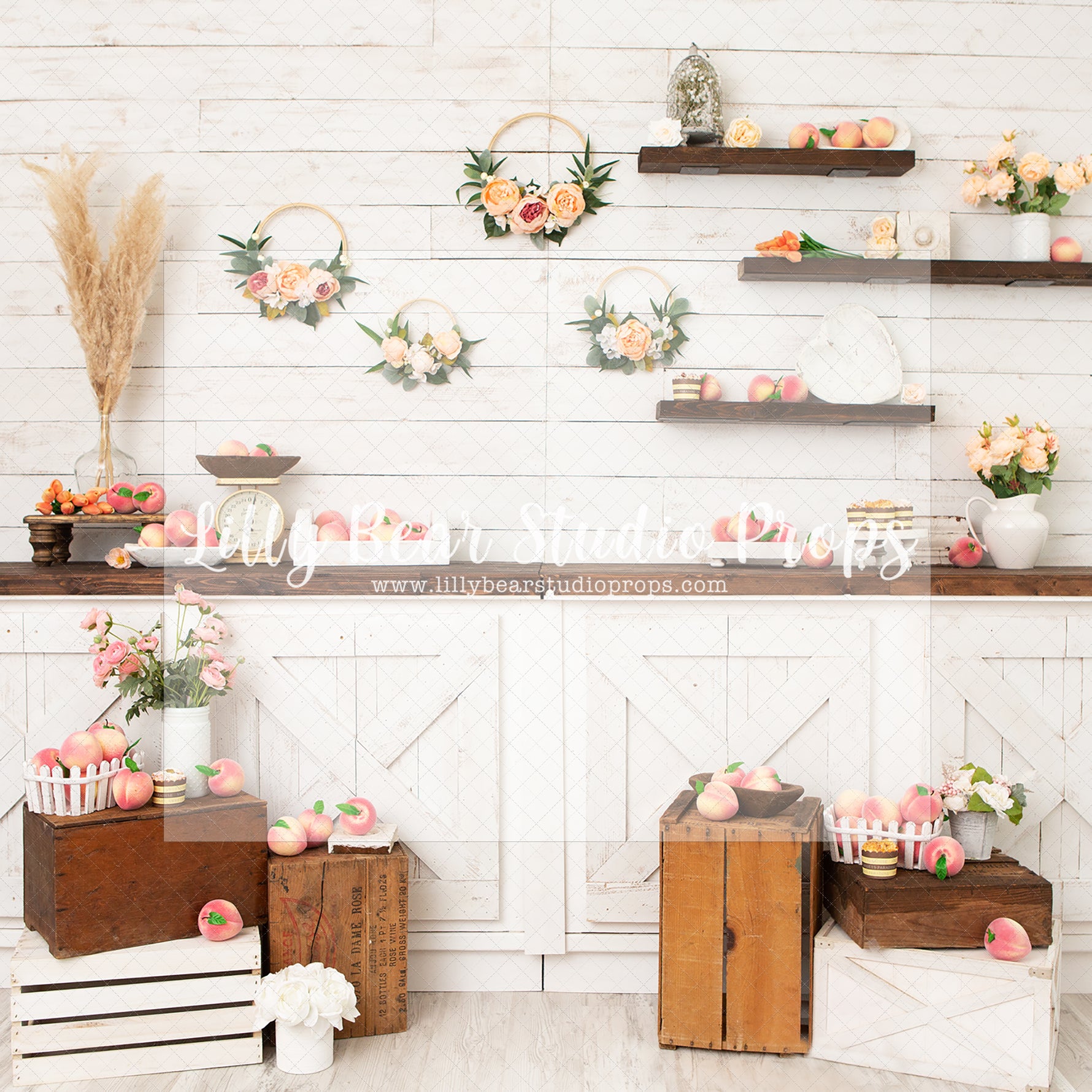 Peachy Kitchen - Lilly Bear Studio Props, cloud, hearts, rainbow, rainbow hearts