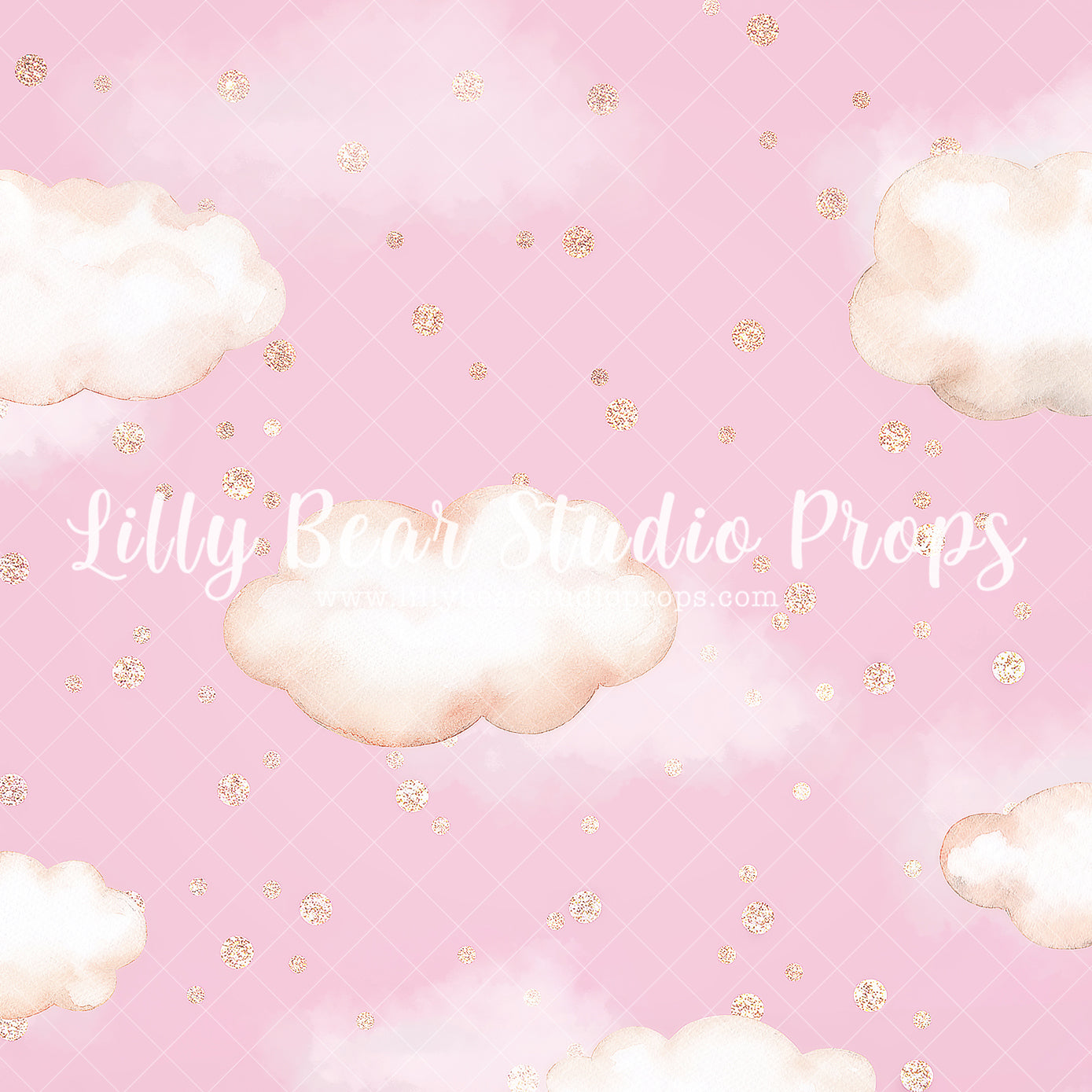 Pink Glitter Skies - Lilly Bear Studio Props, pink glitter sky, pink sky, sky